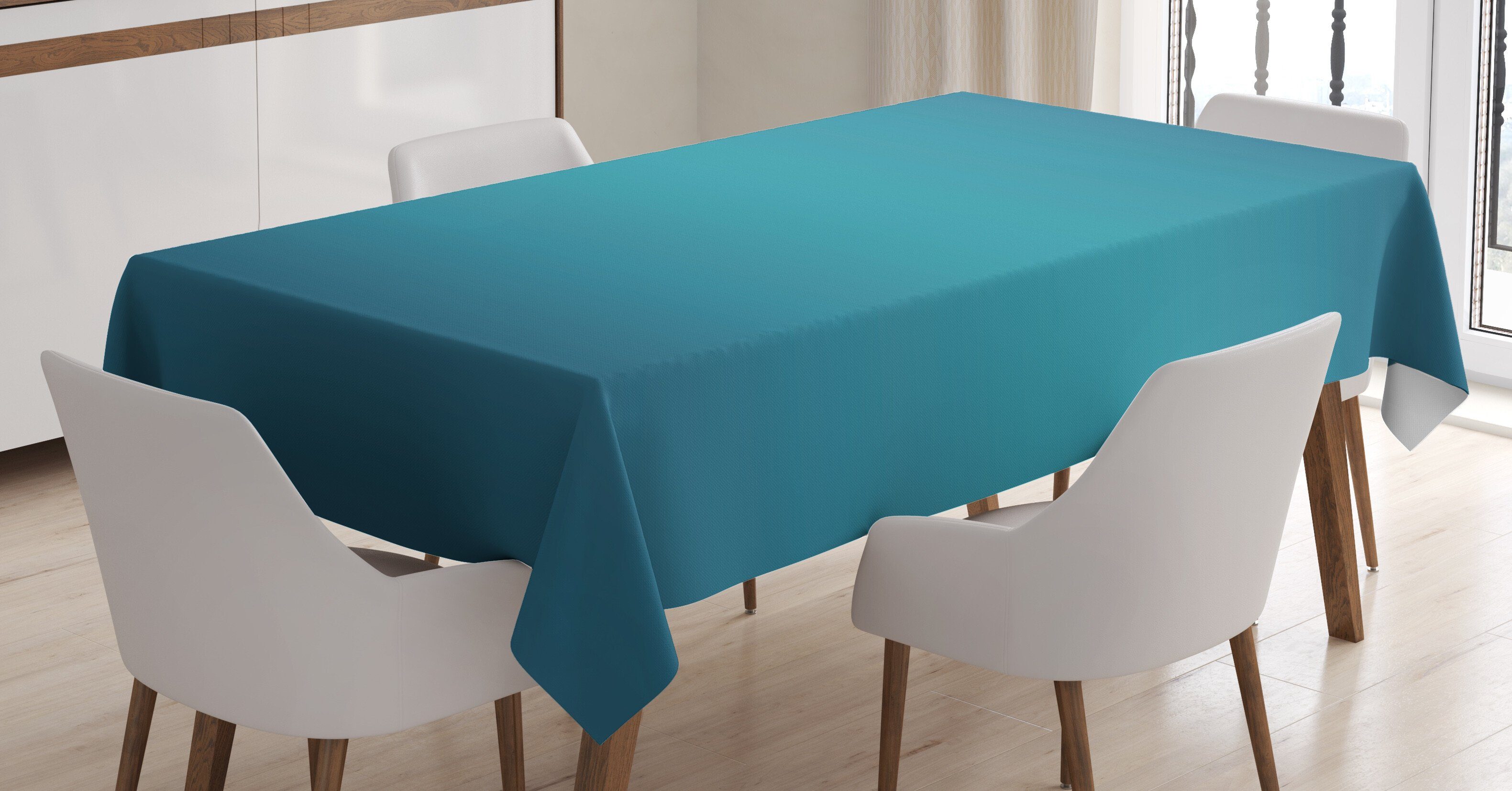 Tischdecke geeignet den Klare Waschbar Room Abakuhaus Außen Für Farbfest Ombre Ocean Bereich Tropic Farben,