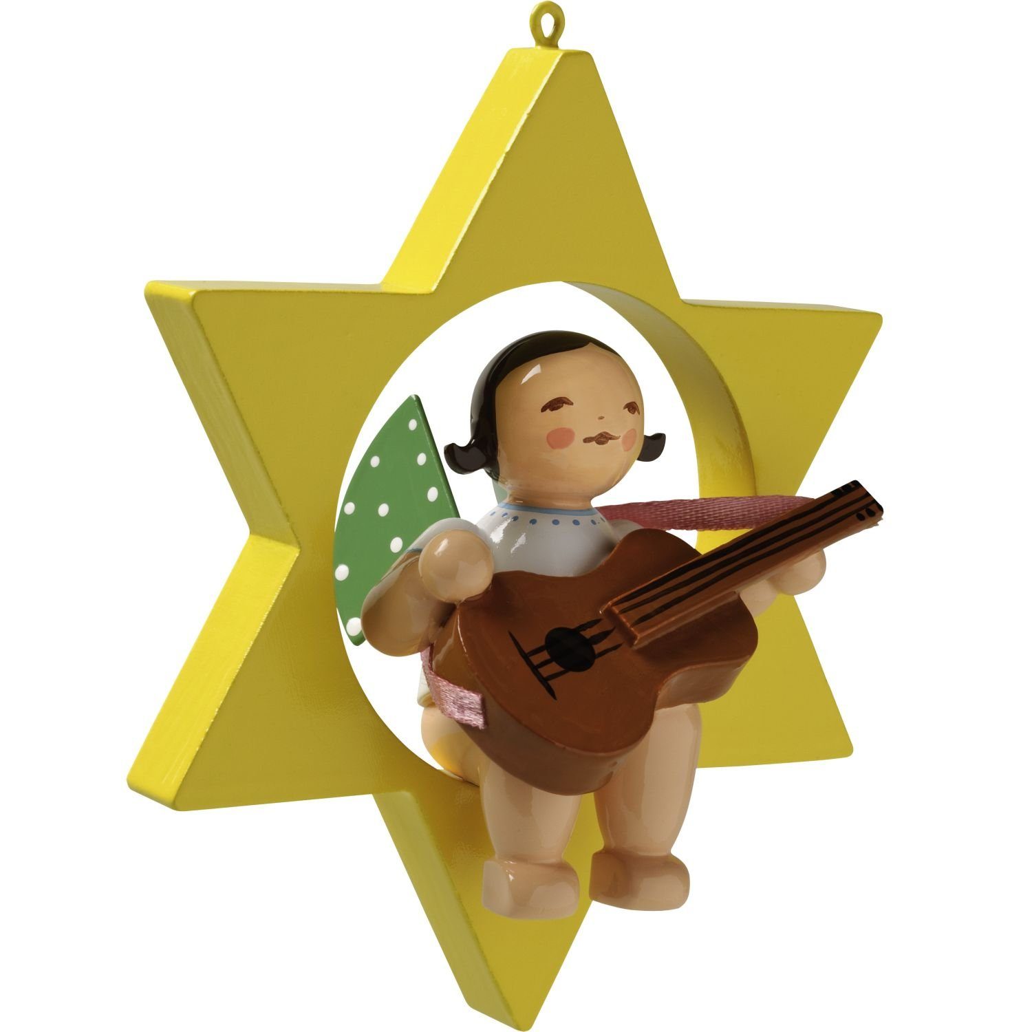 Wendt & Kühn Weihnachtsfigur Engel mit Gitarre im Stern 650/70/38