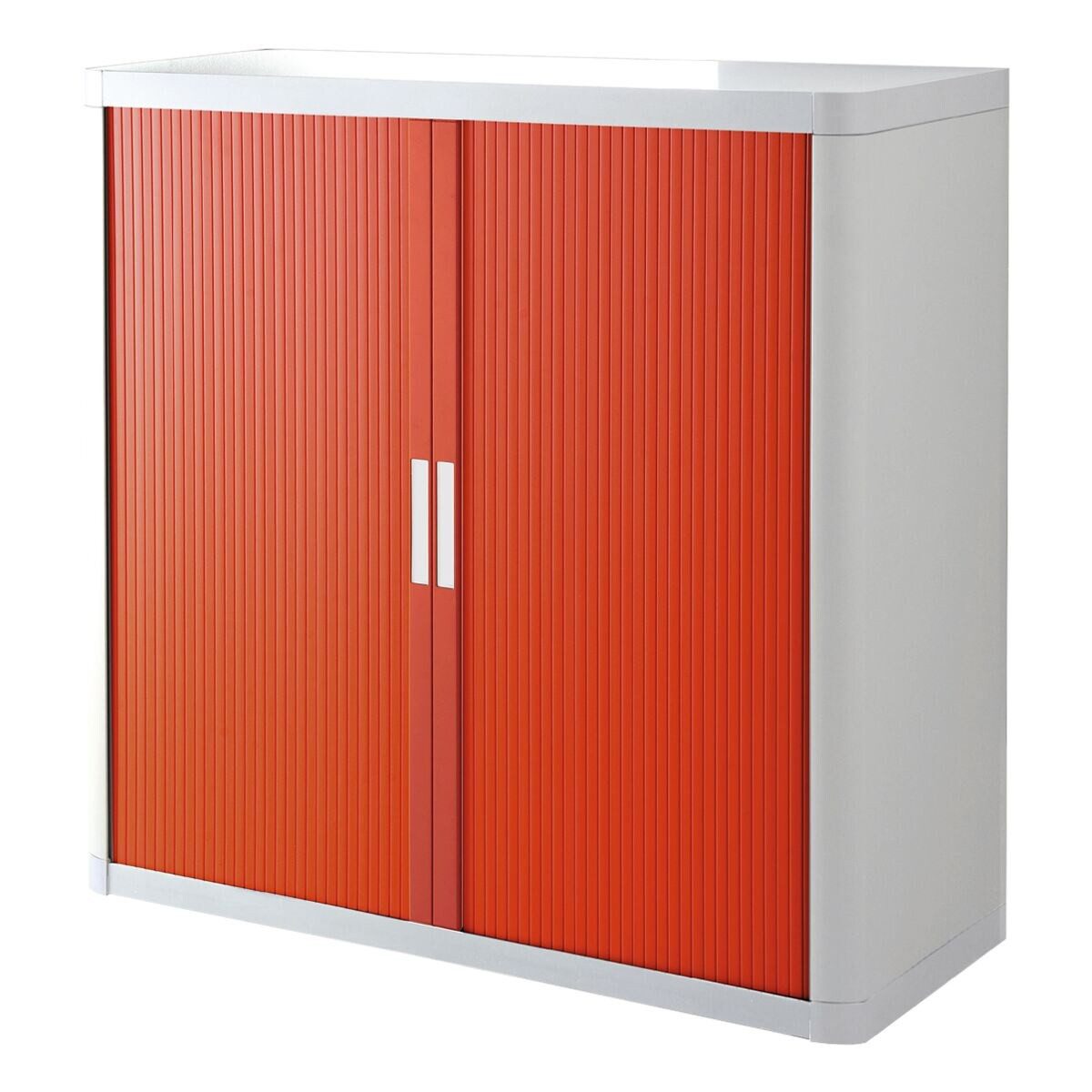 EASYOFFICE Rollladenschrank easyOffice Korpus weiß, Lamellen farbig
