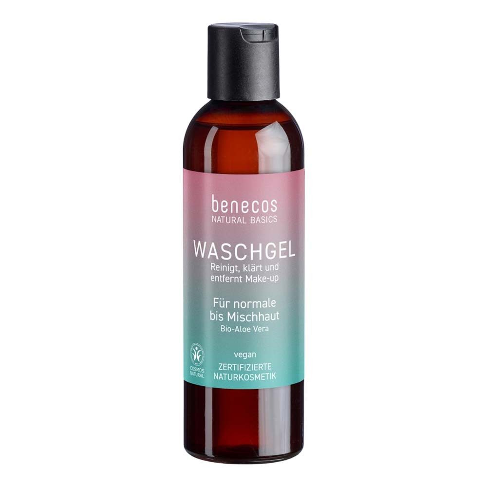 Benecos Gesichts-Reinigungscreme Aloe Vera - Waschgel 200ml