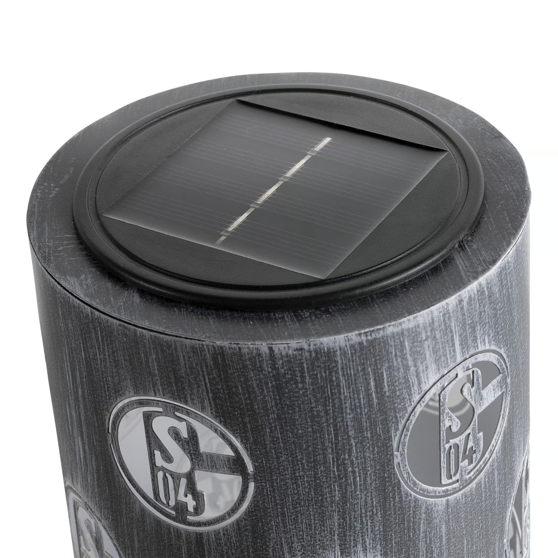 FC Schalke 04 LED Solarleuchte Metall 39 cm Höhe mit Solarzelle für Garten günstig online kaufen