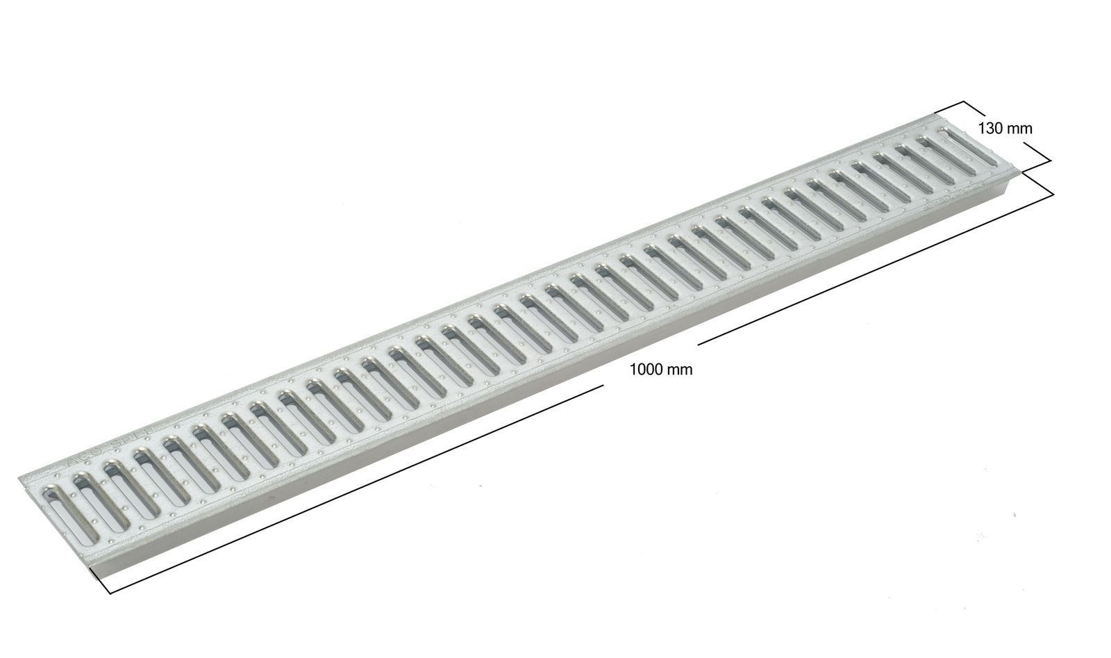 ACO Severin Ahlmann GmbH & Co. KG Entwässerungsrinne Stegrost Stahl verzinkt Länge: 100 cm - Breite: 13 cm, 1-St., Für ACO Self Entwässerungsrinne 1980-1996 J. + Selflook 1996-2011 J.