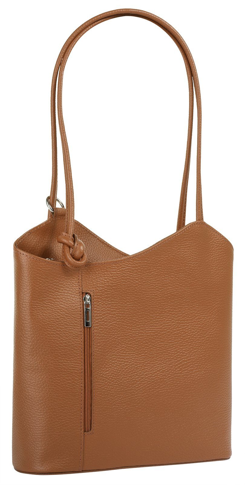 Cluty Cityrucksack, echt Leder, Made in Italy