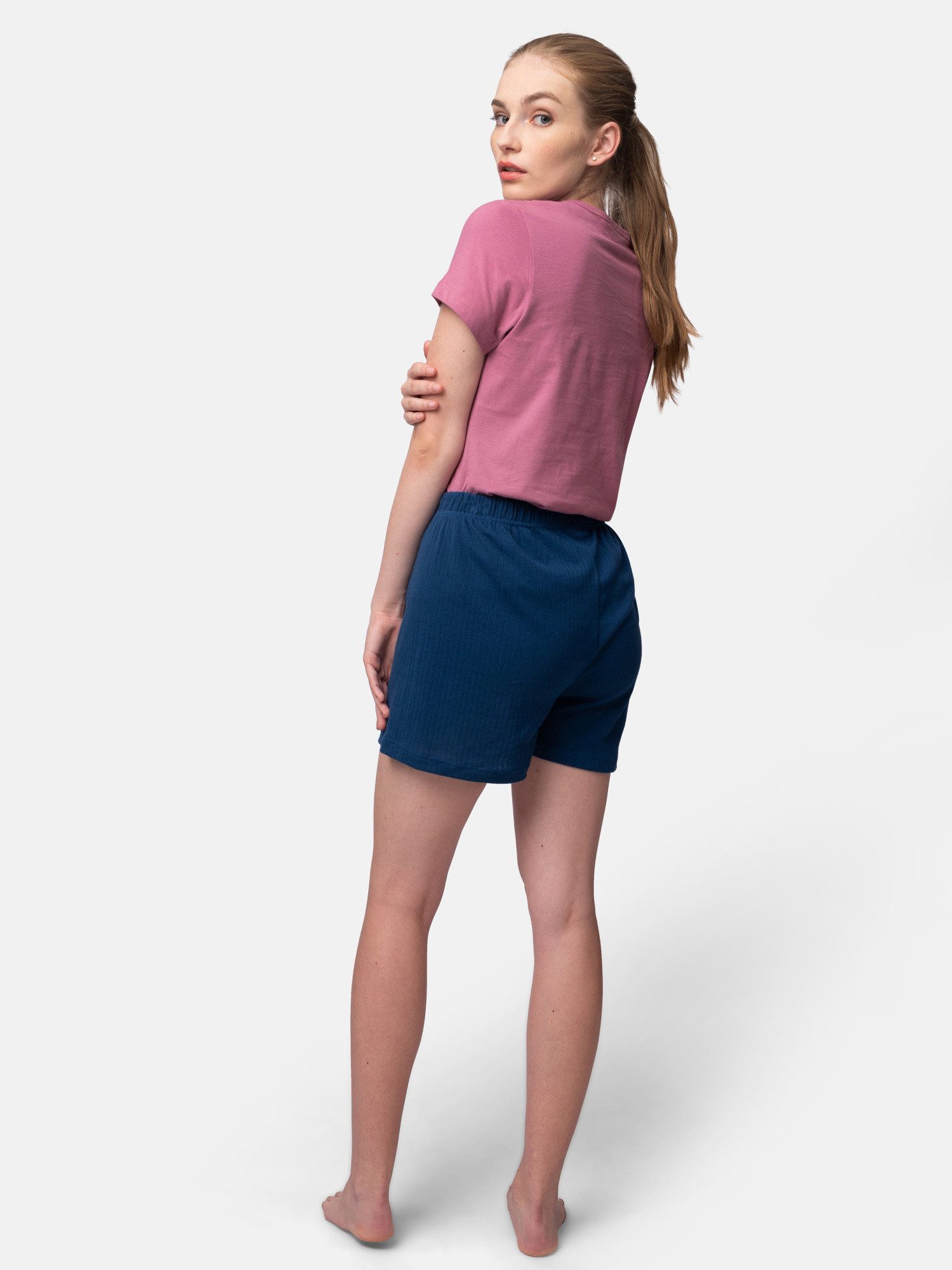 greenjama Pyjamashorts aus Derby Rib, Bio Baumwolle, GOTS-zertifiziert