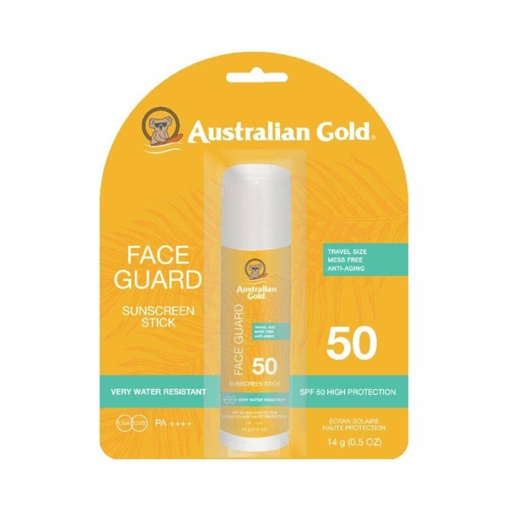Australian Gold Sonnenschutzcreme, Spf 50 Face Guard Stick, 14 g
