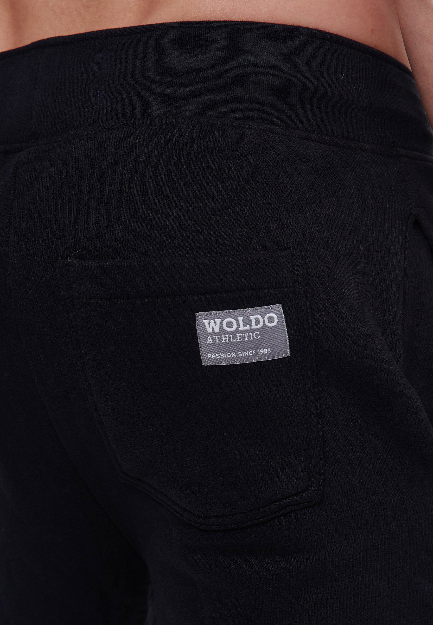 Woldo Athletic Sweatshorts WA Logo Sweatshorts Schwarz