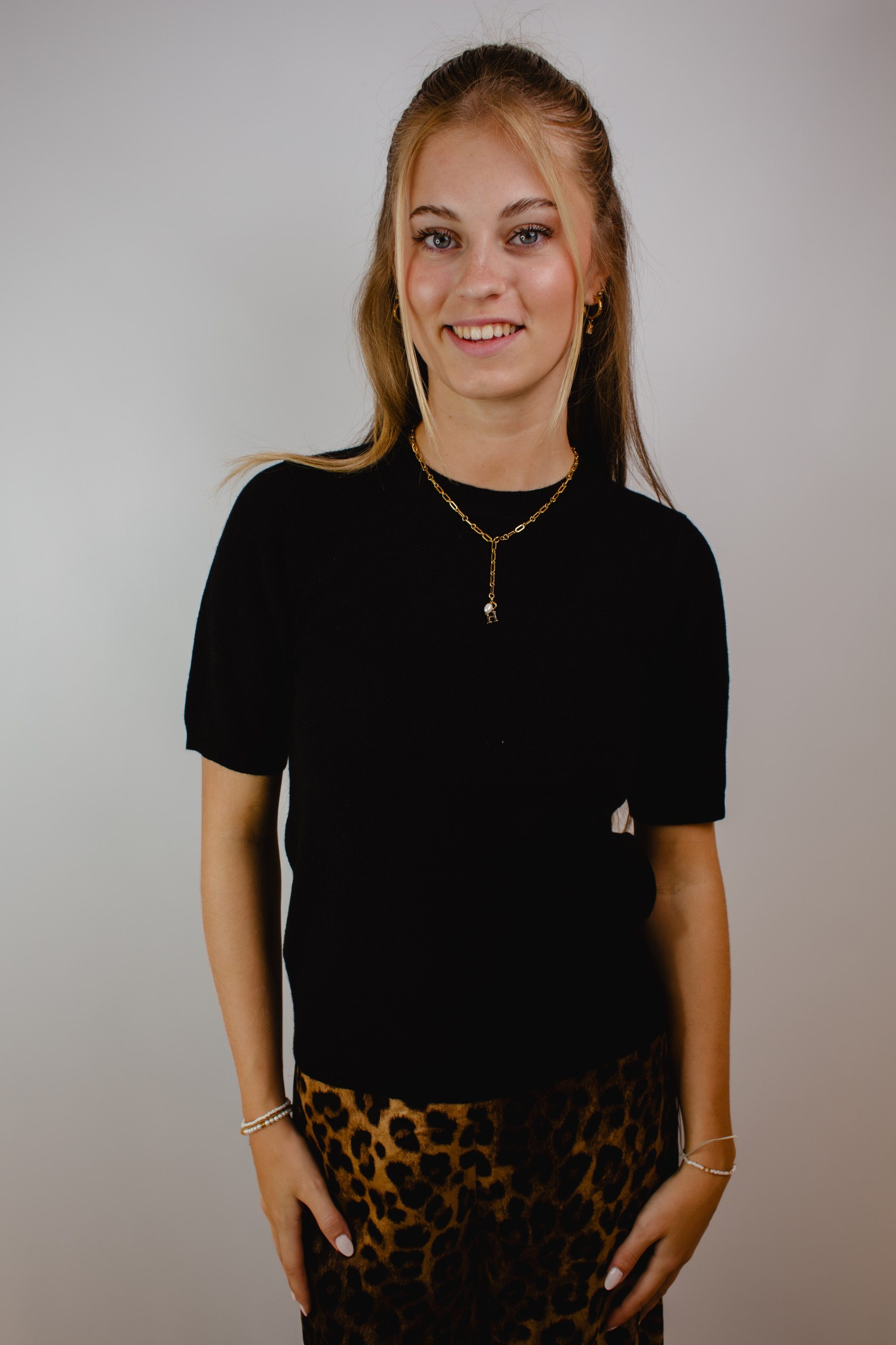 CATNOIR Kurzarmhemd Strickshirt CATNOIR schwarz