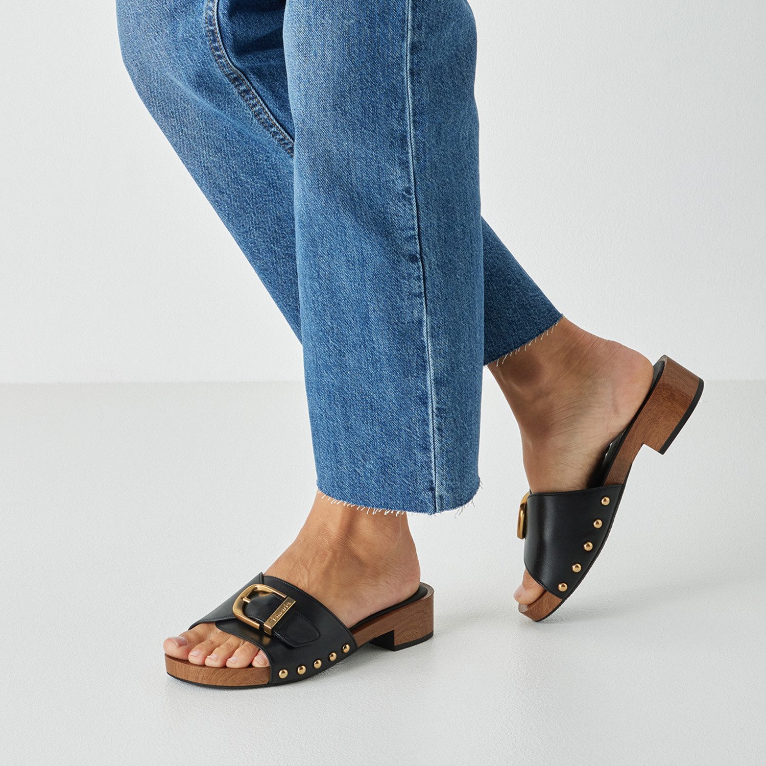 Tamaris Pantolette Sommerschuh, Schlüpfschuh mit markanter Zierschnalle
