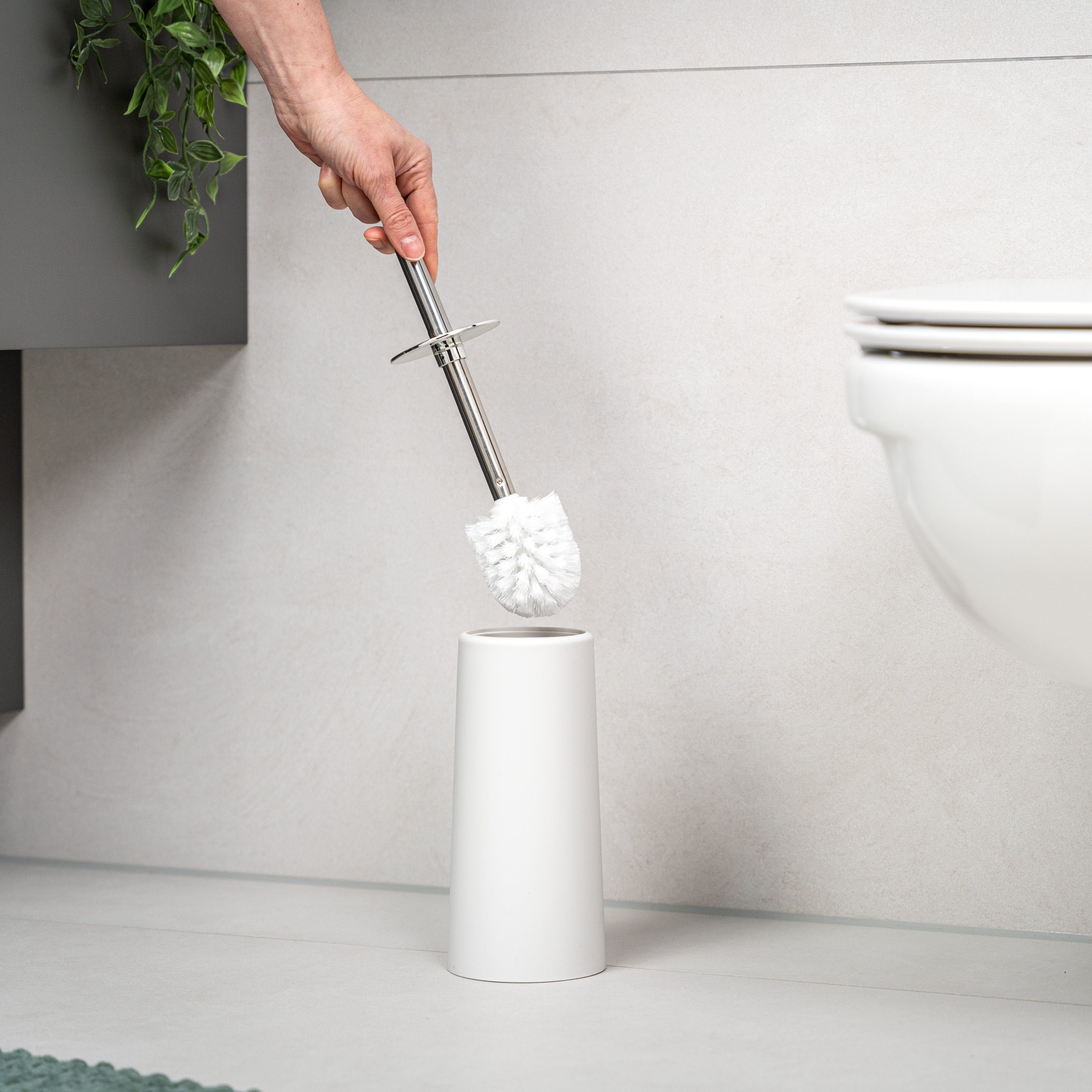 Set, bremermann WC-Reinigungsbürste Badezimmer, (kein Set) 2er weiß, jedes WC-Bürste bremermann