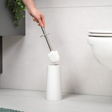 bremermann WC-Reinigungsbürste WC-Bürste, Kunststoff, Standbürste, inkl. Ersatzbürstenkopf, weiß
