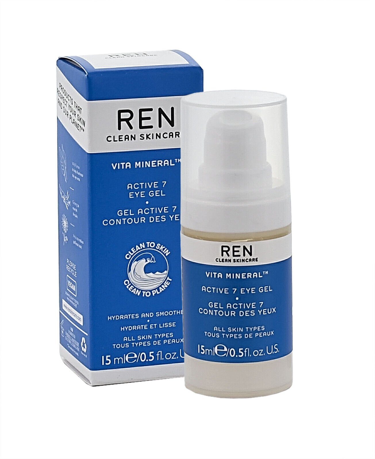 REN Clean Skincare Augengel REN VITA MINERAL ACTIVE 7 EYE GEL 15 ml