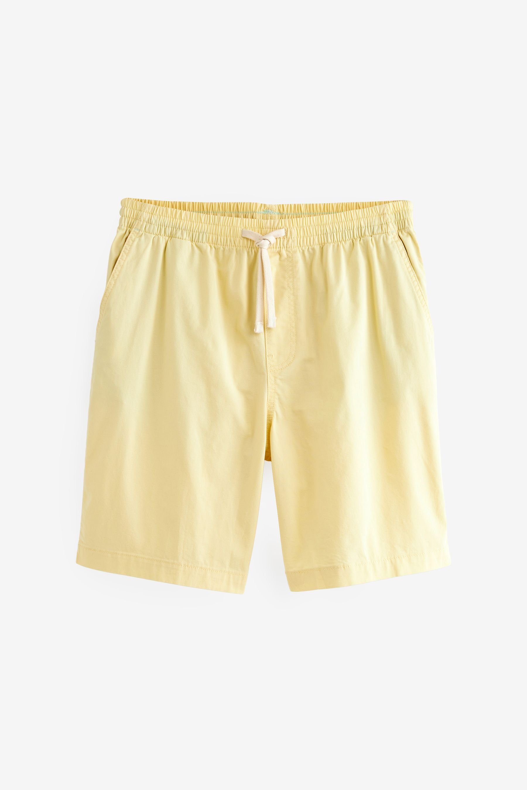 Next Shorts Leichte Shorts mit Stretch und Kordelzugbund (1-tlg) Yellow