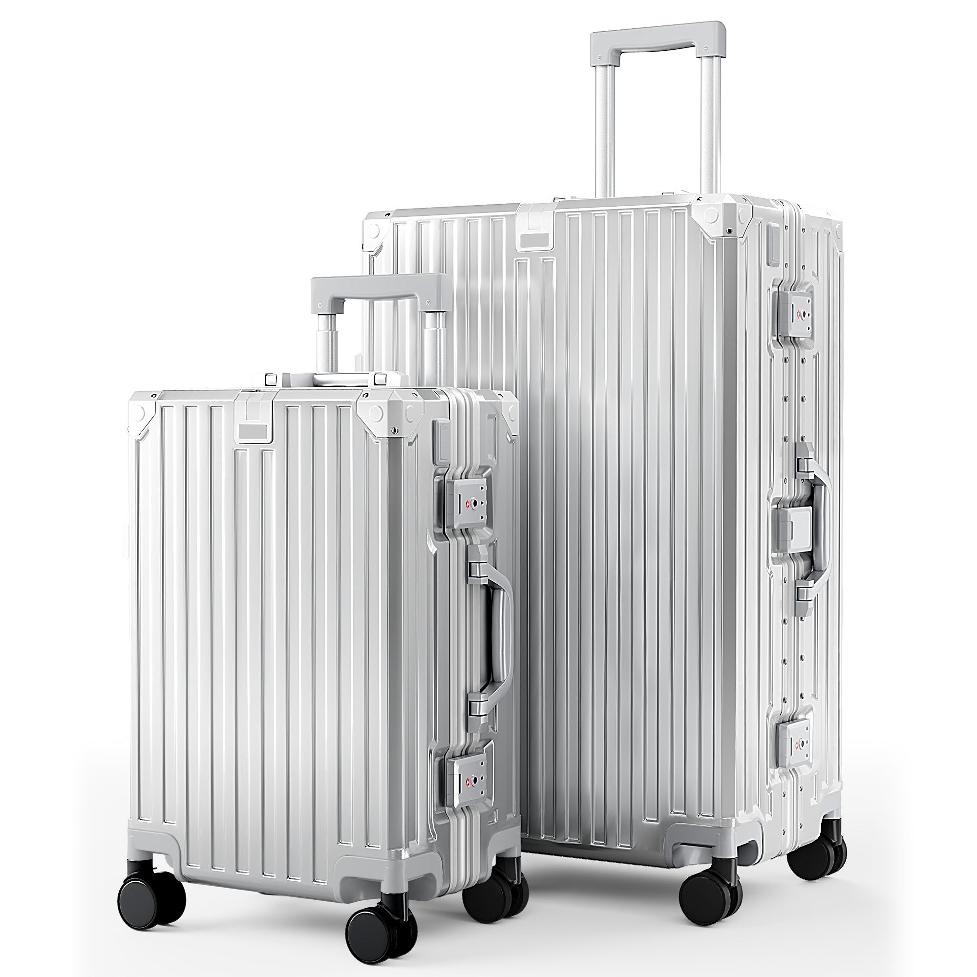 ALPHA CAMP Koffer Hartschalenkoffer (20, 24, 28 Inch) Reisekoffer mit Rollen, Polycarbonat Handgepäck Luggage mit TSA Schloss & Aluminium Rahmen