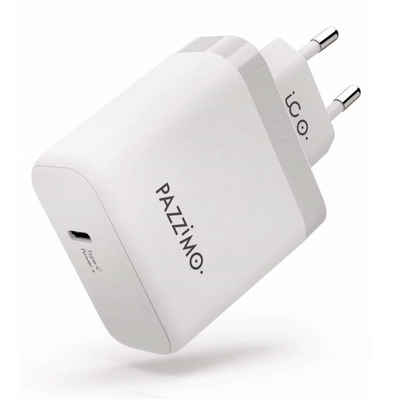 Pazzimo »Ladegerät USB-PD Power Delivery 3A USB-C Netzteil« Tablet-Kabel, USB-C, USB-C, Schnellladung, passend für Handy iPad
