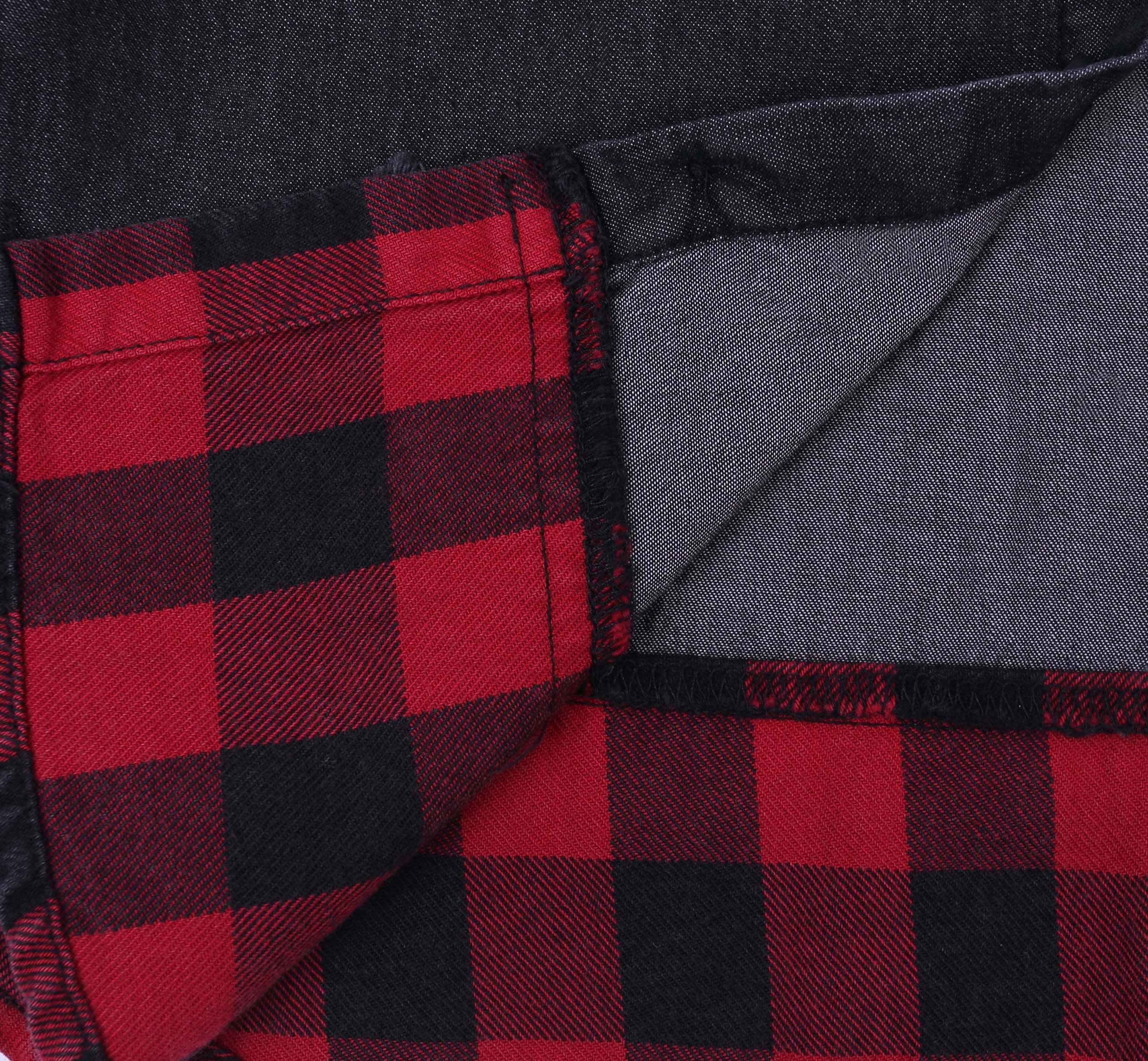 Sarcia.eu Langarmhemd Schwarzes Hemd mit Karomuster PRIMARK 6-7 Jahre