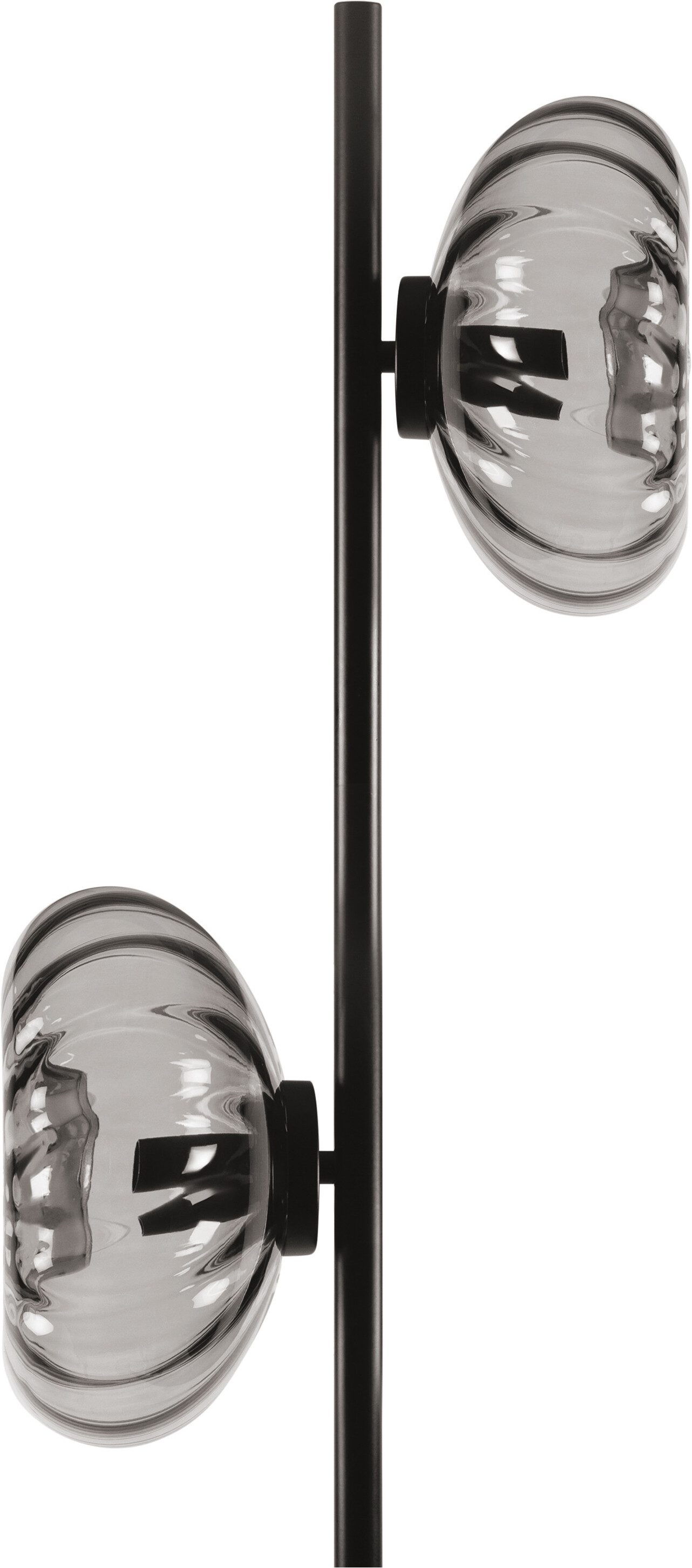 Osram Stehlampe Decor Smoke Glass, ohne Leuchtmittel, schwarz, E14, Stahl und Glas
