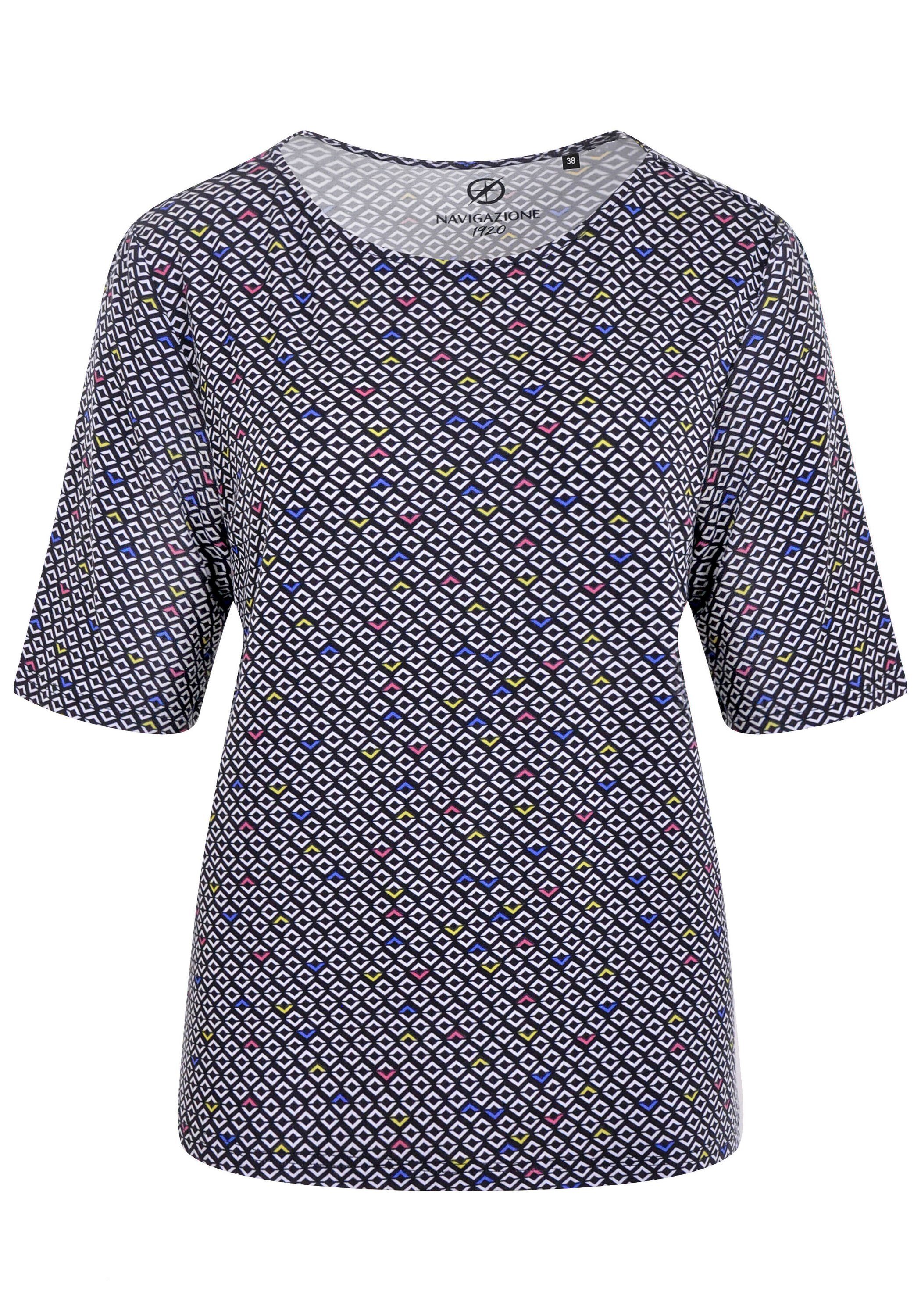 NAVIGAZIONE Print-Shirt (1-tlg) mit Viskose aus günstig online kaufen