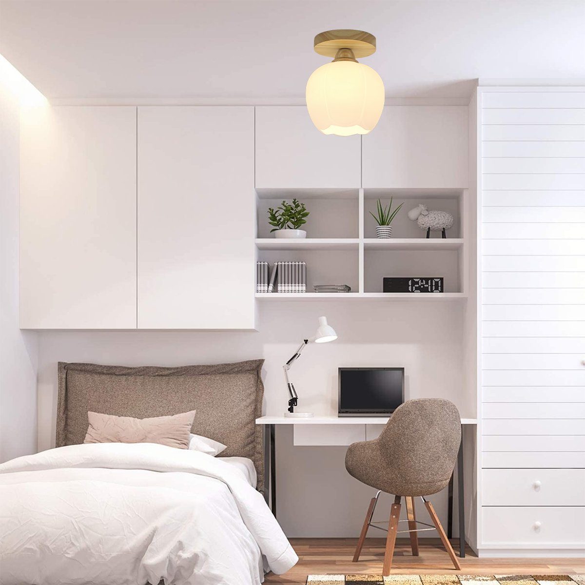 E27 Schlafzimmer, Wohnzimmer Deckenleuchten für Welikera Holz Kunst, LED-Deckenleuchte,