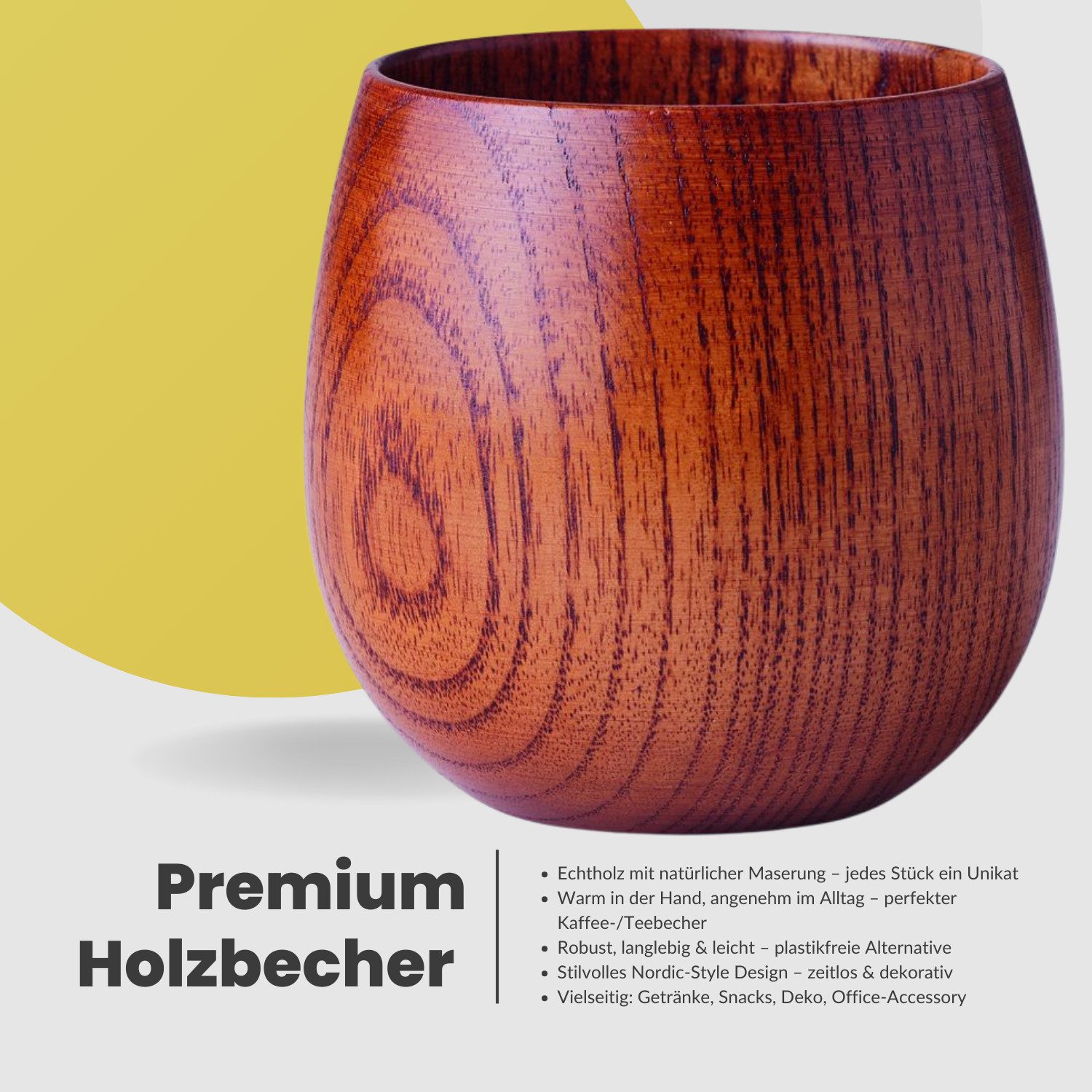 Quality Elegance XXL-Schal Geschenkset für Frauen mit Schal Duftkerze und Herz Stressball-Maroon, (Set, 5-St. Schal, Duftkerze, Herz-Stressball, Holzbecher, Emotional Support Planze), Warm, Entspannend, Stresslösend, Geschenkfertig, Stilvoll