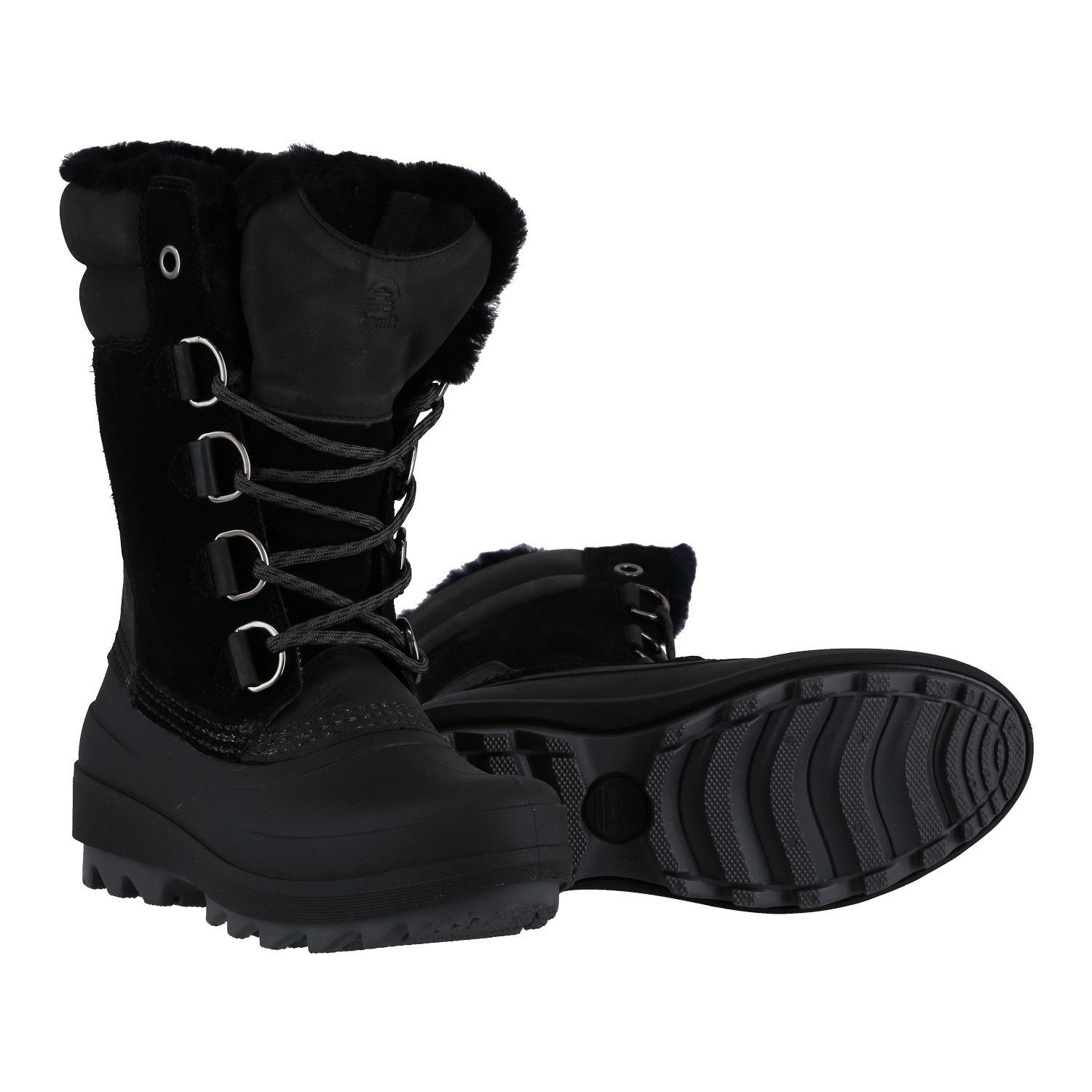 Kamik Lauren (Leder, wasserdicht) schwarz Damen Winterstiefel günstig online kaufen
