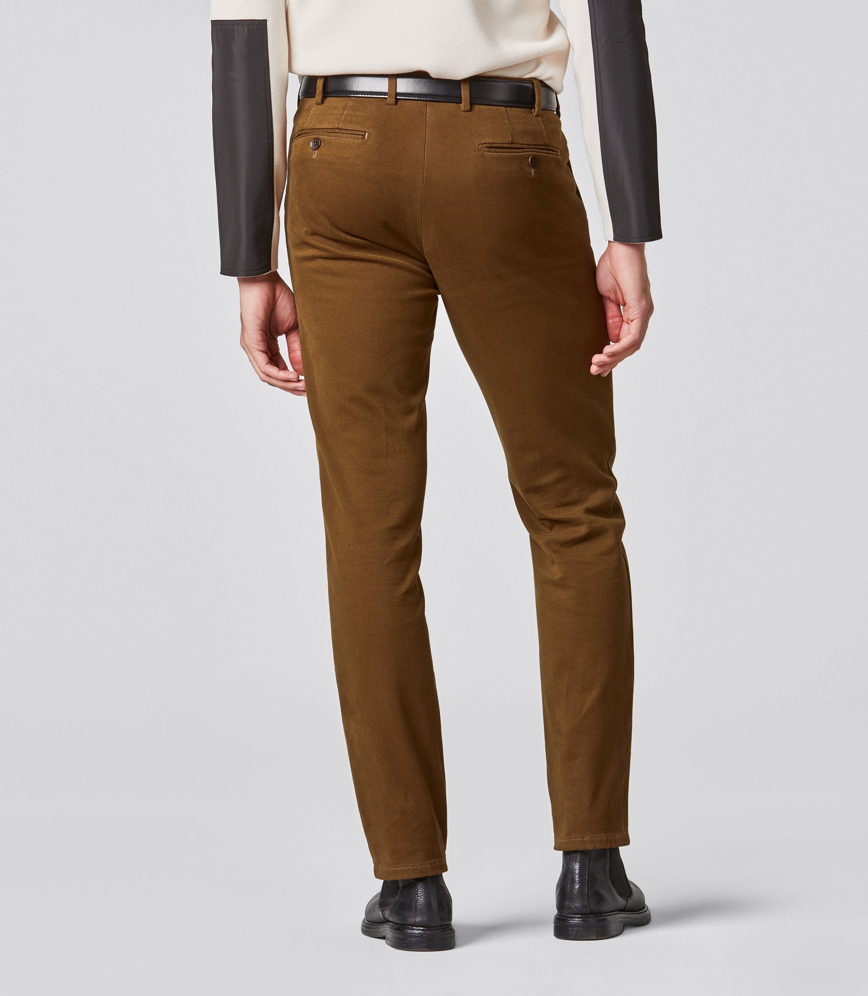 MEYER 5-Pocket-Jeans MEYER BONN EXCLUSIVE dark camel 2-8572-43