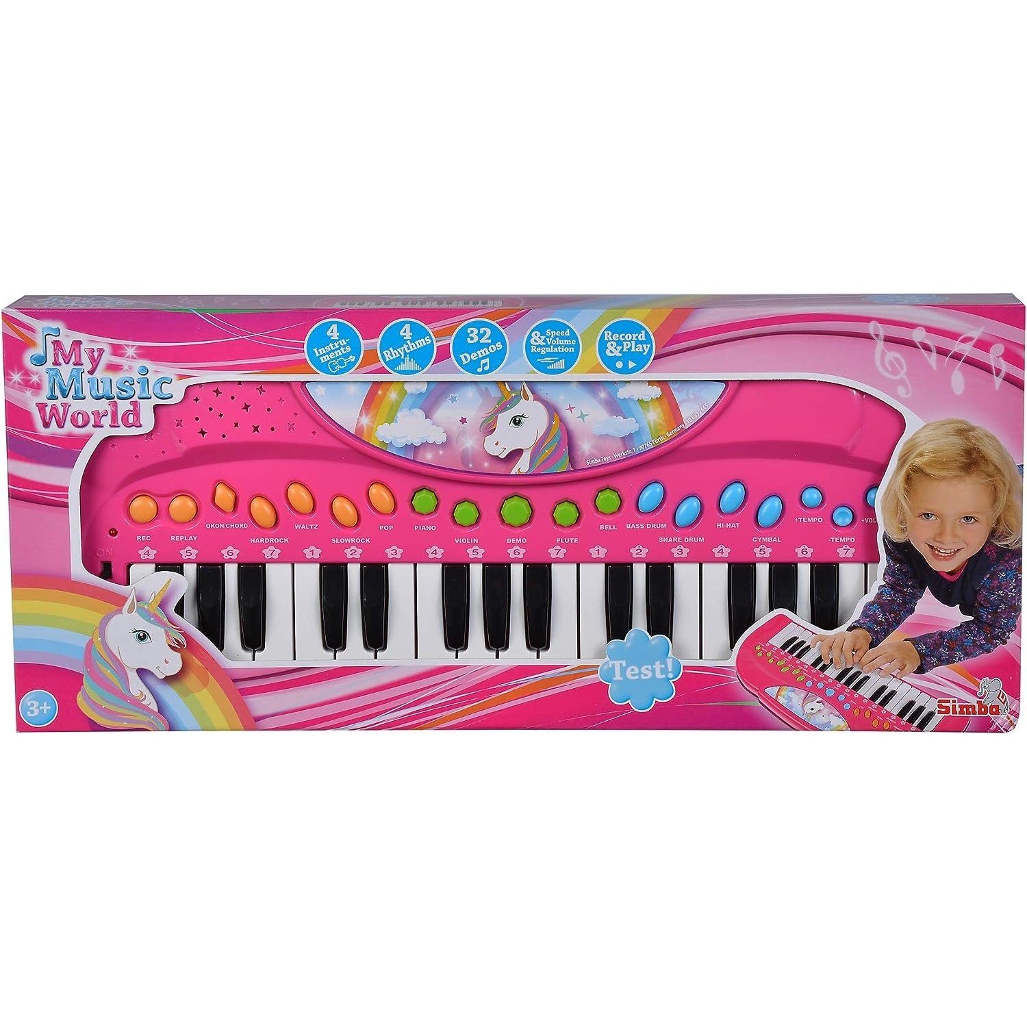 Spielzeug-Musikinstrument 106832445 My Music World - Einhorn Keyboard