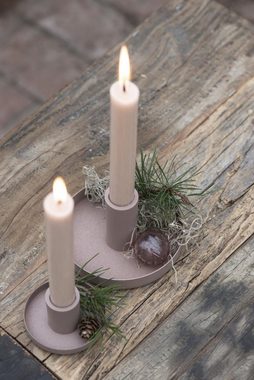 Ib Laursen Kandelaber, 2 Stück moderne skandic Stil Kerzenständer, schwarz matt