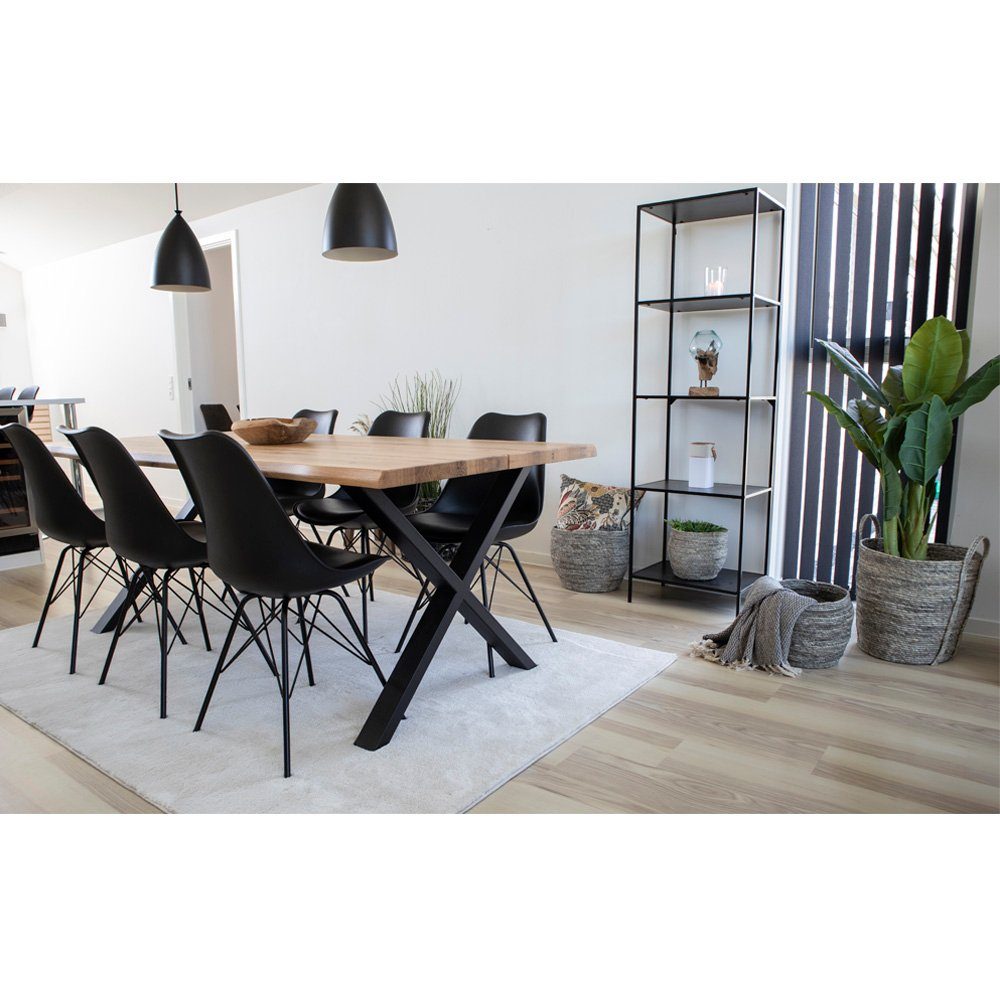 Essgruppe Tony Essgruppe, 1 Esstisch und 6 Stühlen, Eiche u