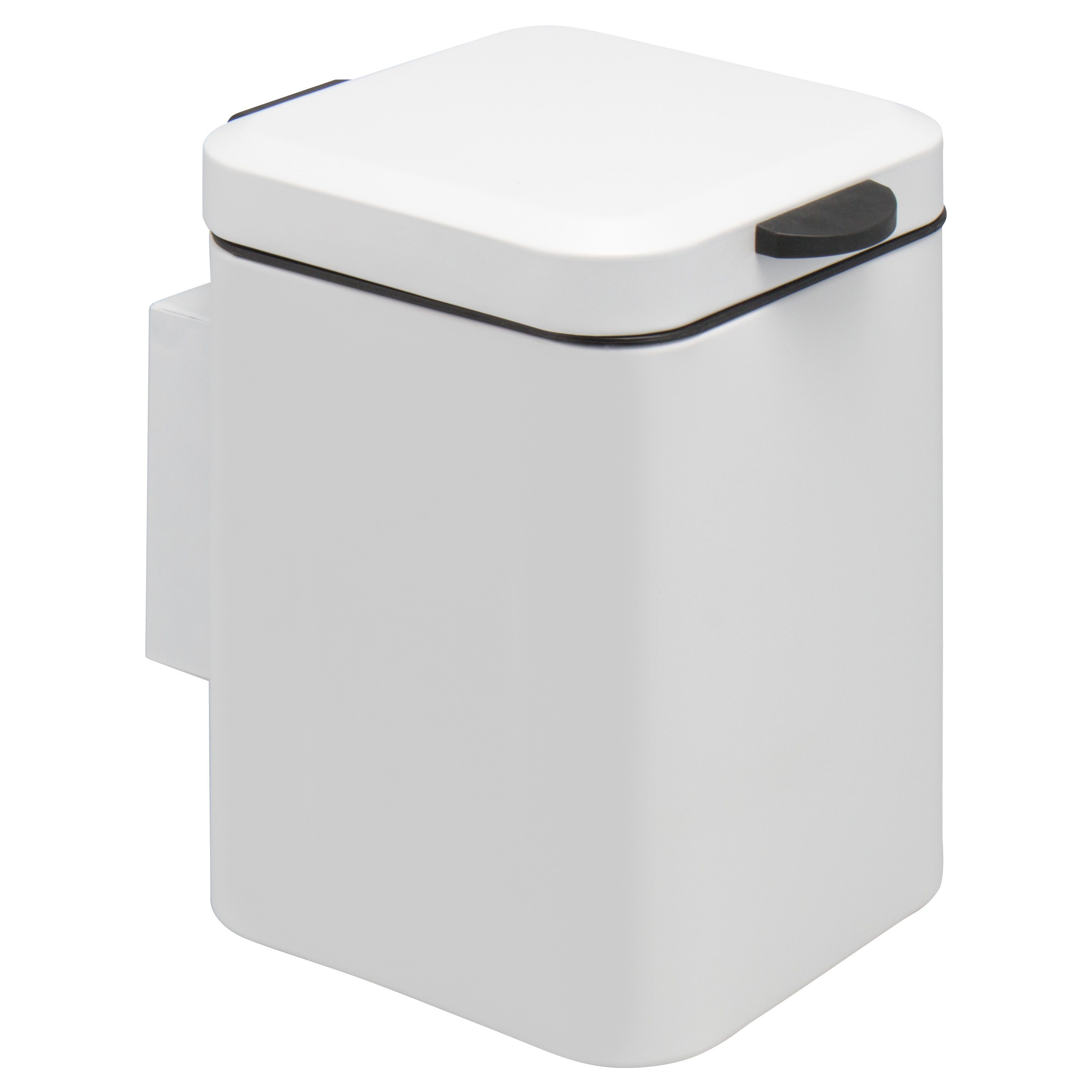 Relaxdays Hängemülleimer 5 Liter - Kompakter Abfalleimer Mit Deckel Für Bad & Küche