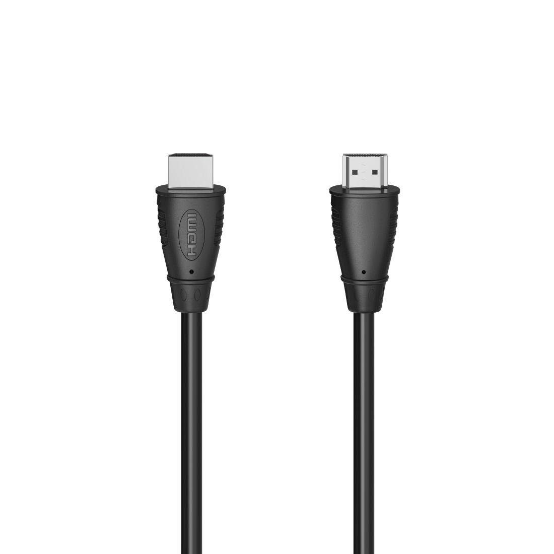 Hama HDMI Kabel 4K, High Speed Ethernet mit 3D Übertragung, HDMI Stecker HDMI-Kabel, HDMI, HDMI (150 cm), Länge 1,5 m, geschirmt, Audiorückkanal (ARC), Hochauflösung, schwarz