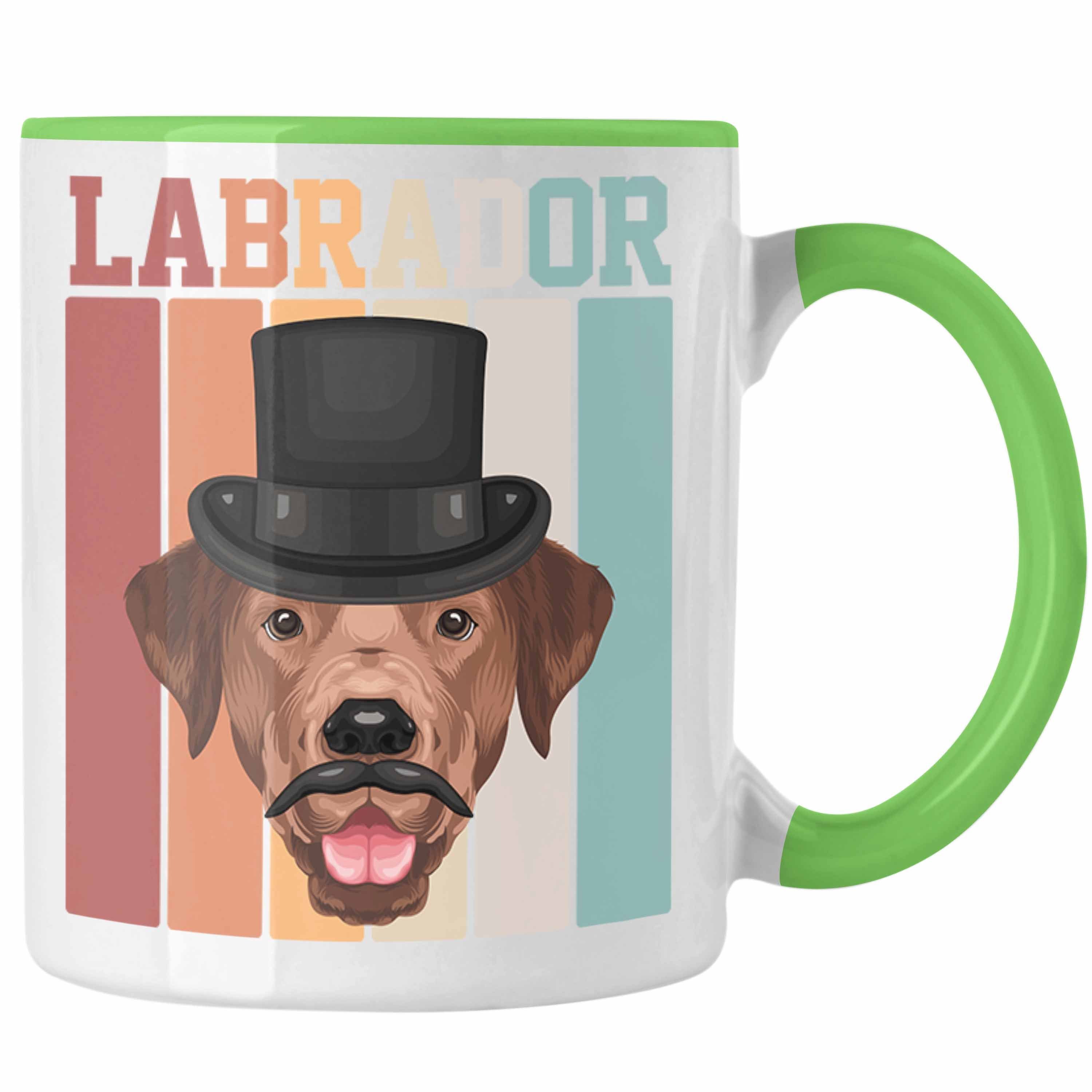 Trendation Tasse Labrador Besitzer Tasse Geschenk Lustiger Spruch Geschenkidee Retro Vi Grün | Teetassen