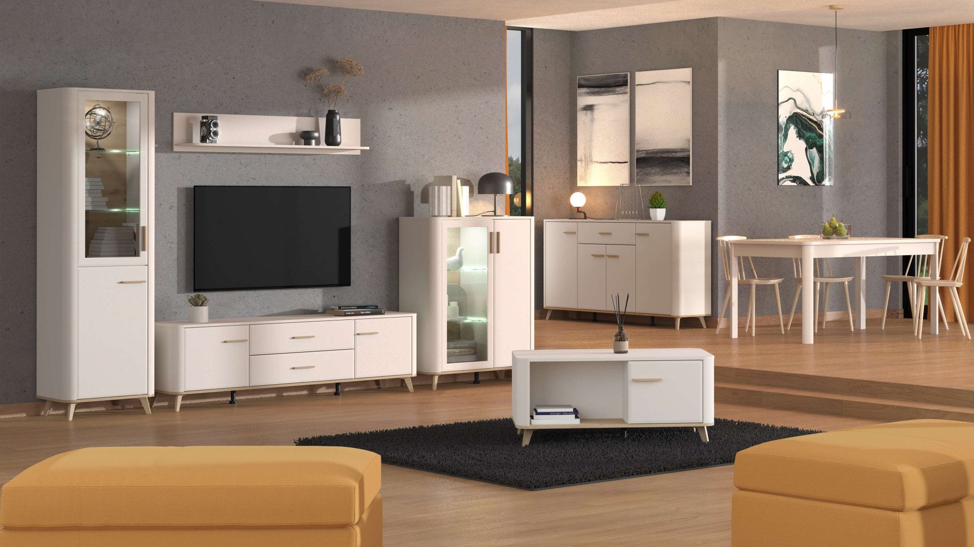 Home affaire Lowboard Darwen TV-Board, TV-Kommode, TV-Schrank, TV-Unterschr günstig online kaufen