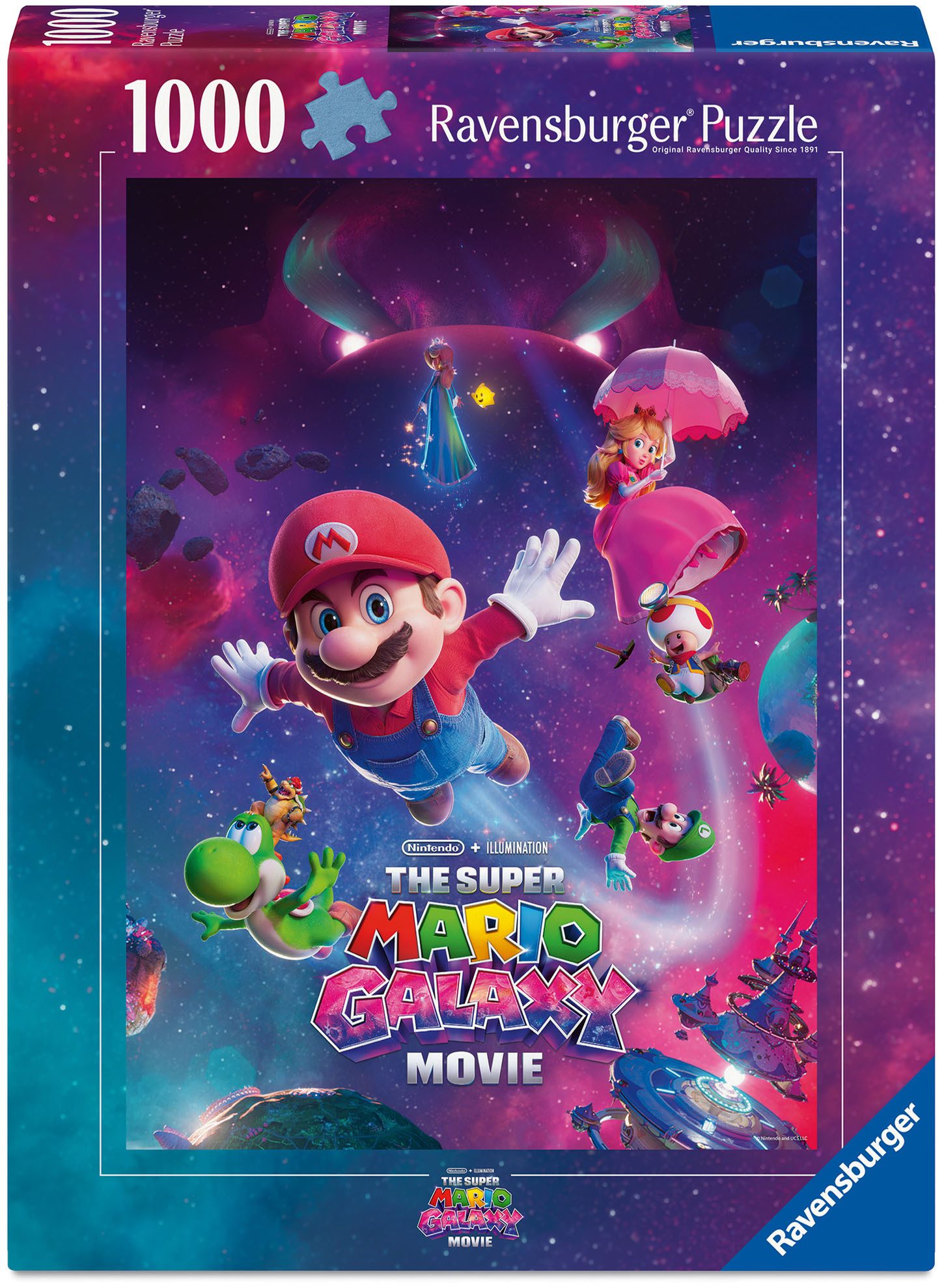 Ravensburger Puzzle Nintendo Super Mario: Galaktische Abenteuer!, 1000 Puzzleteile, Made in Germany