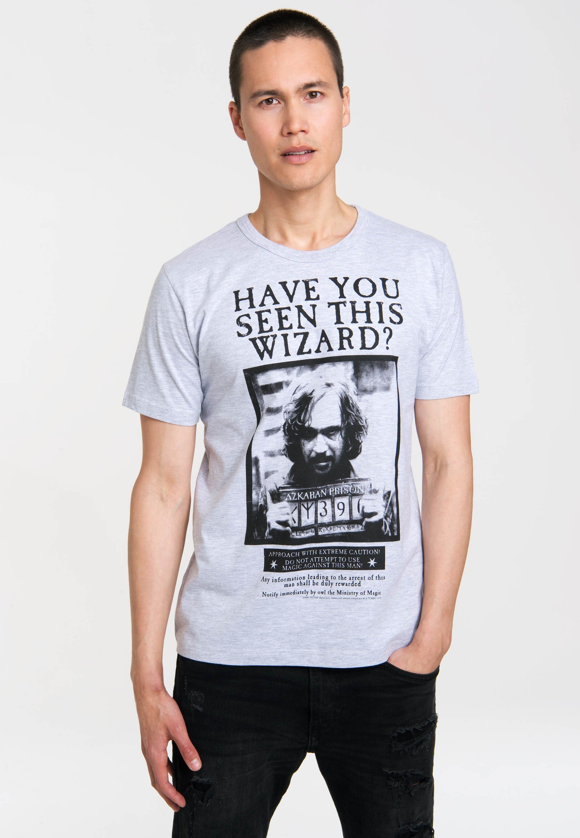 Wanted Sirius Sirius Black-Print T-Shirt Harry - Black - Potter mit LOGOSHIRT