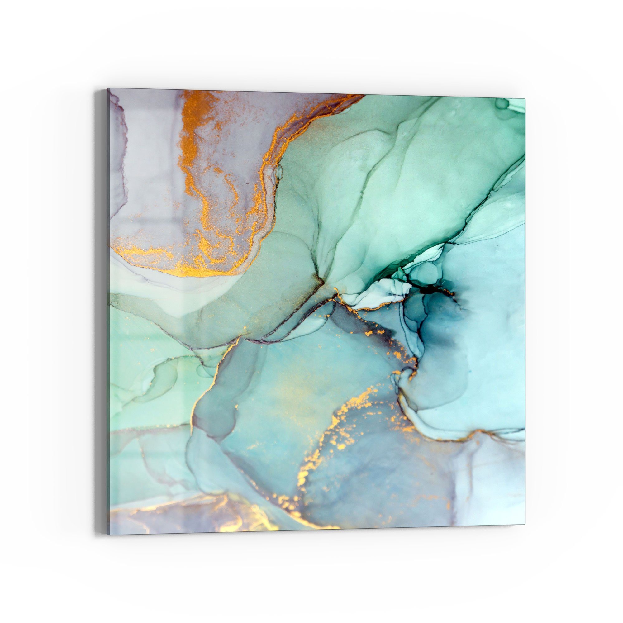 DEQORI Magnettafel 'Zerlaufene Wasserfarbe', Whiteboard Pinnwand beschreibbar