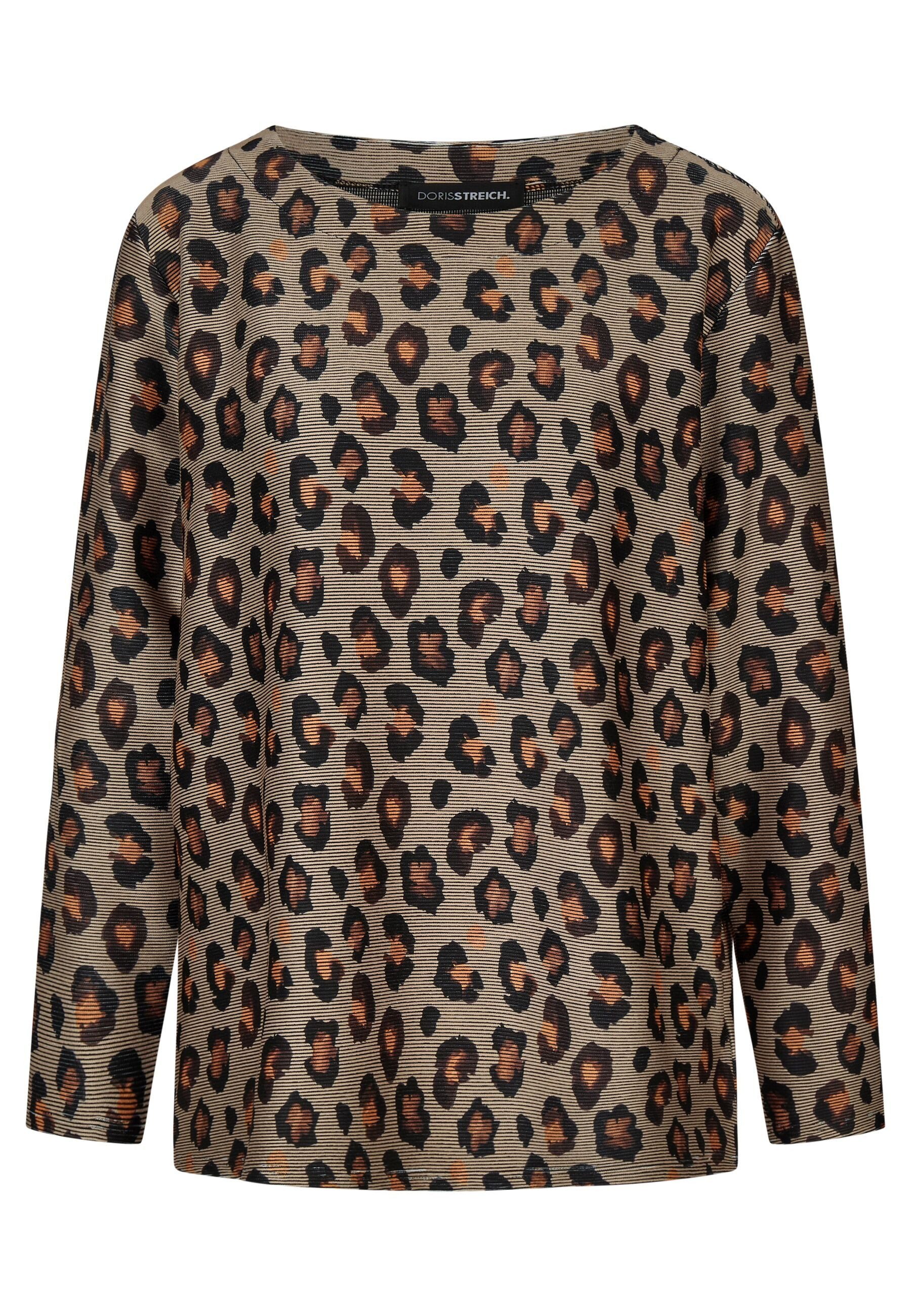 Doris Streich Sweatshirt mit Leo-Print aus Wirkware