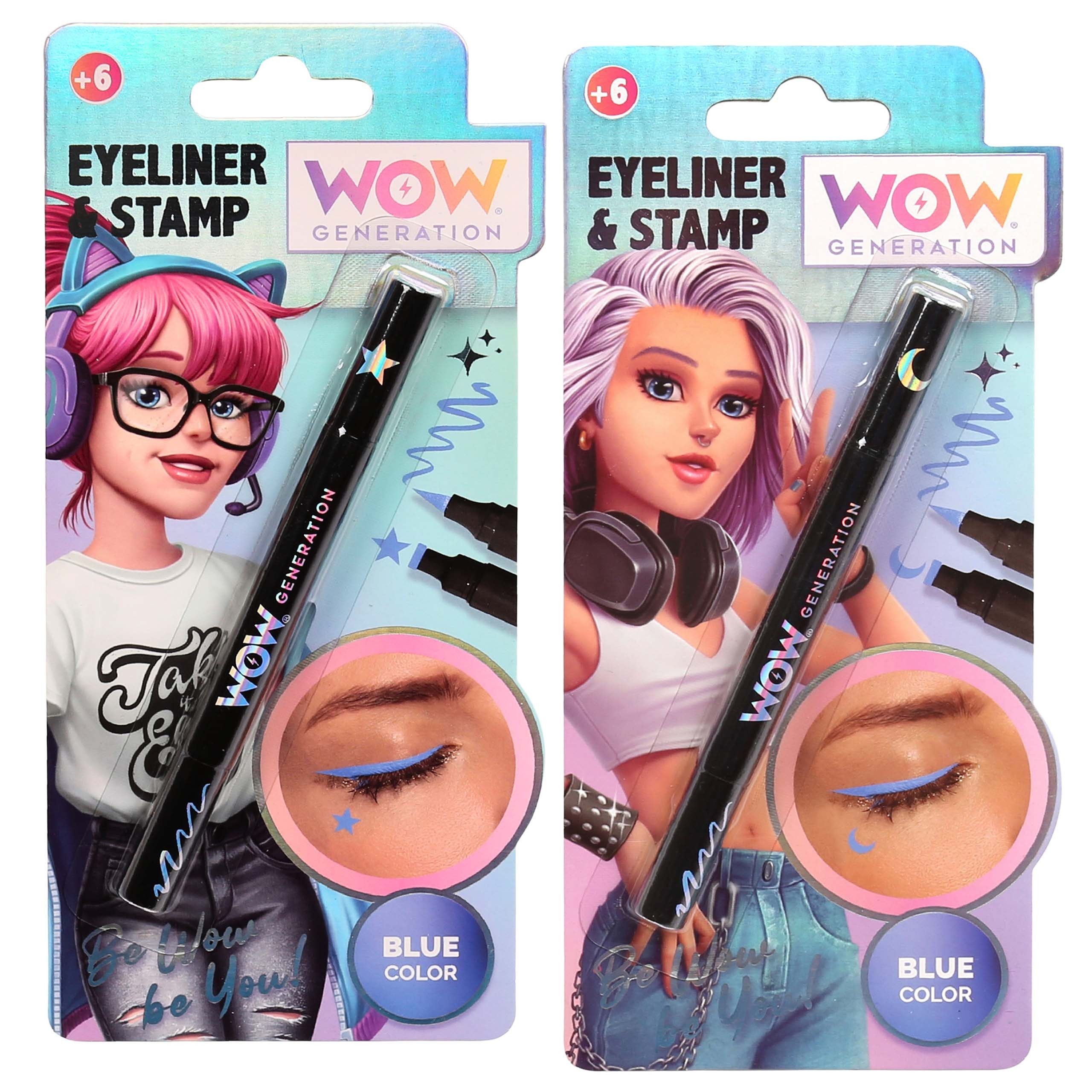 WOW GENERATION Eyeliner WOW Generation Eyeliner-Stift Blau mit Stempel für Mädchen 6+