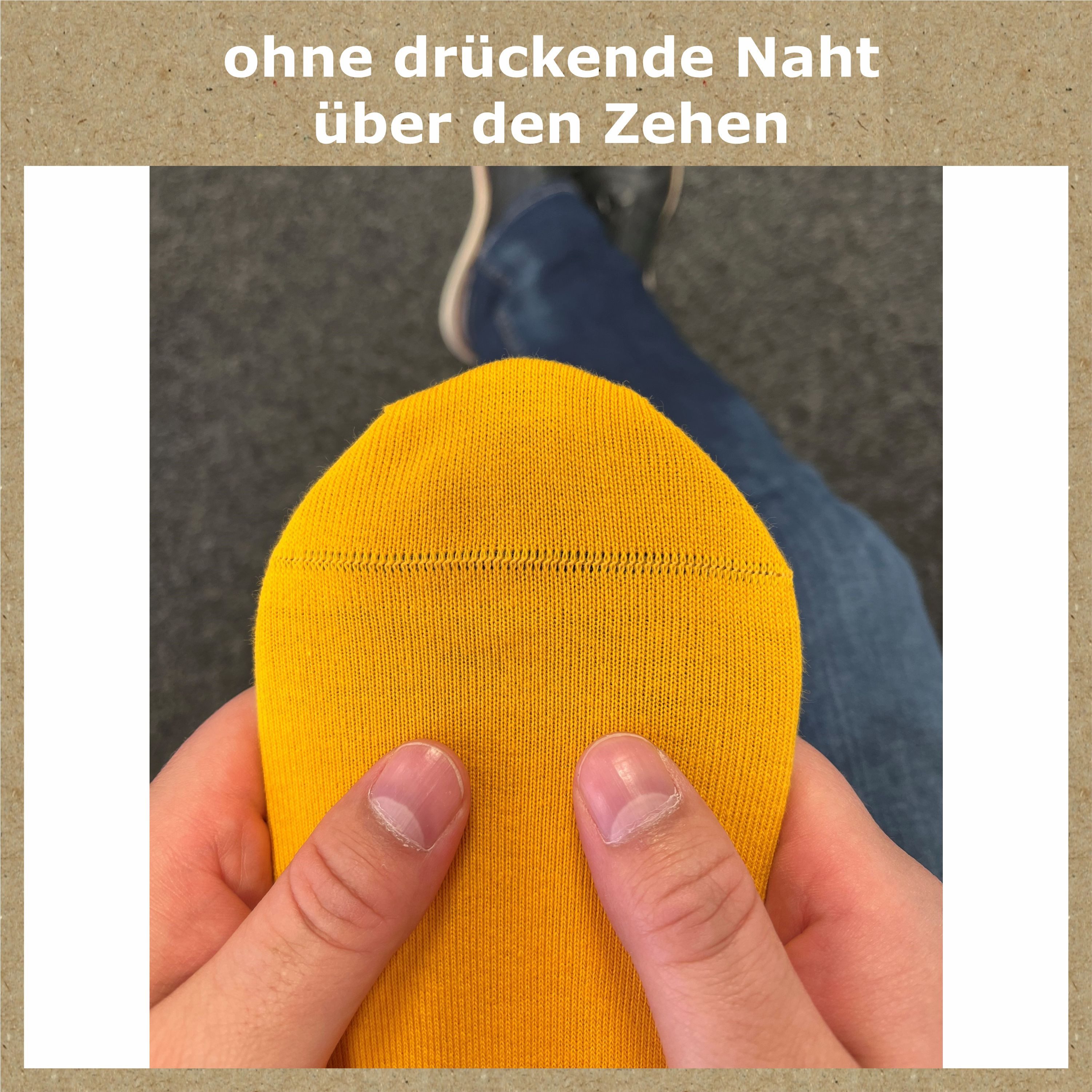 GAWILO Socken für Damen und Herren aus 100% Baumwolle ohne Naht (10 Paar) mit venenfreundlichem Komfortbund