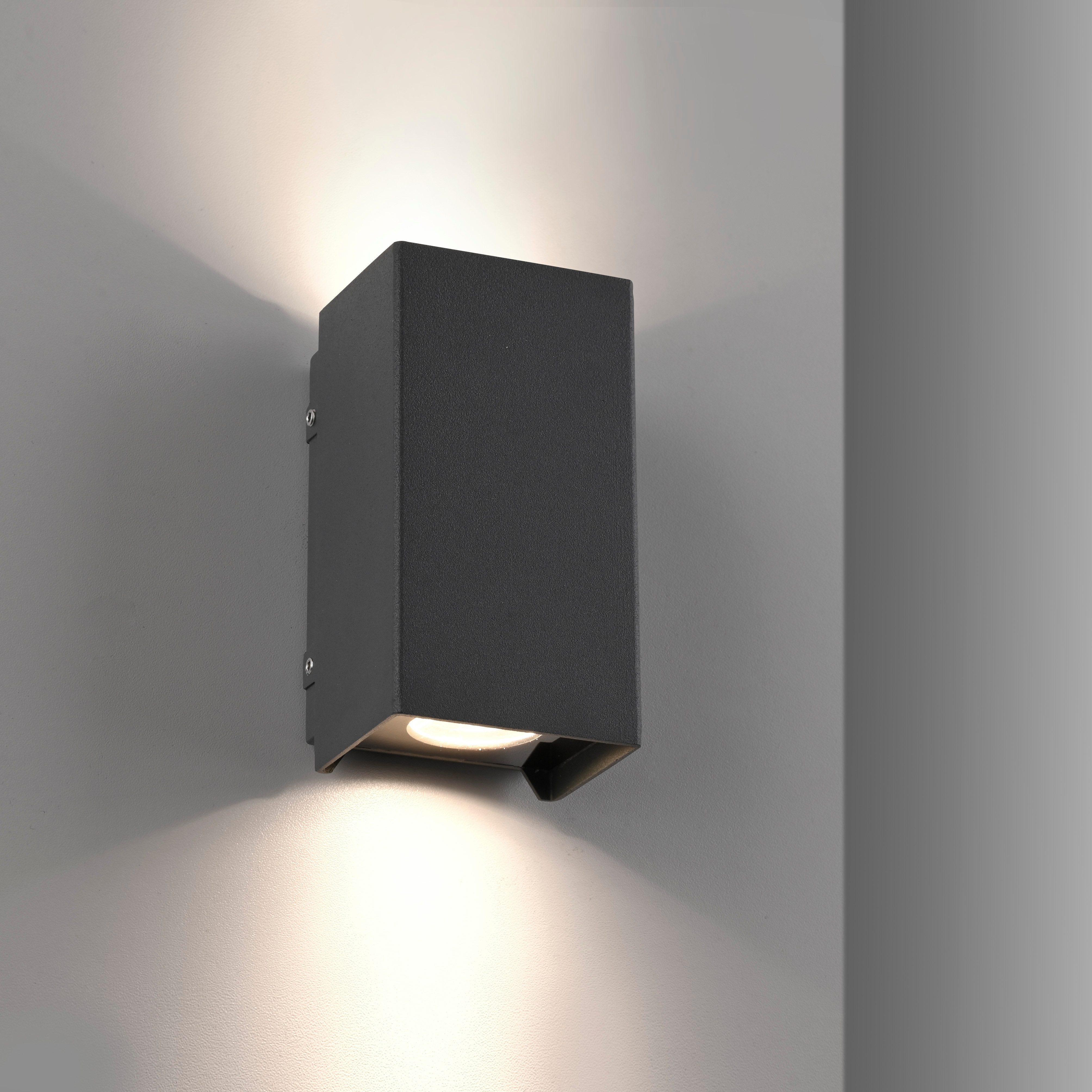 Paul Neuhaus Wandleuchte BLOCK, LED fest integriert, Warmweiß, LED, IP54