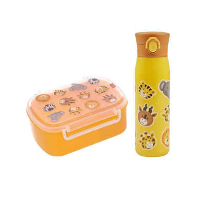 Sigikid Lunchbox Brotdose + Isolierflasche 2er Set, Material-Mix, (2-tlg), Handwäsche wird empfohlen, ideal für den Alltag