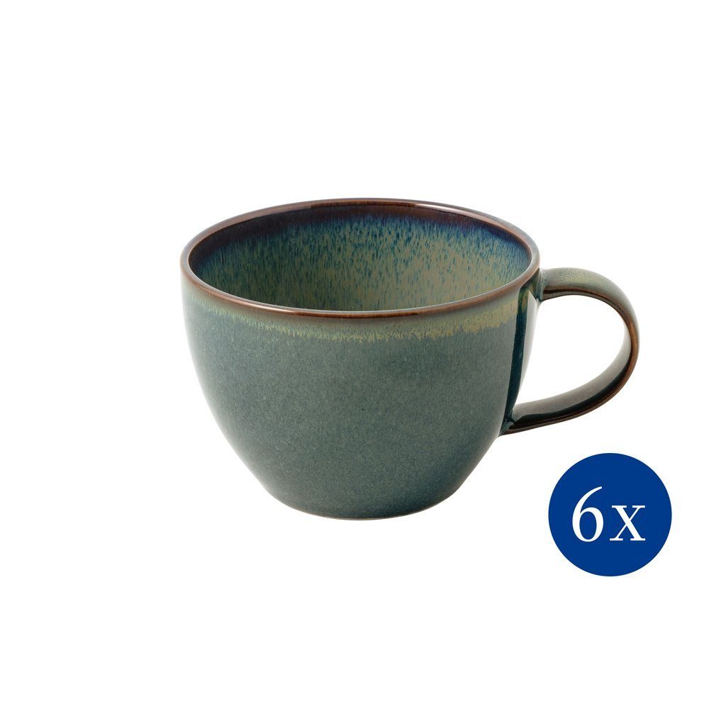 like. by Villeroy & Boch Tasse Crafted Breeze Kaffeetasse, 247 ml, 6 Stück, grün, Porzellan | Tassen