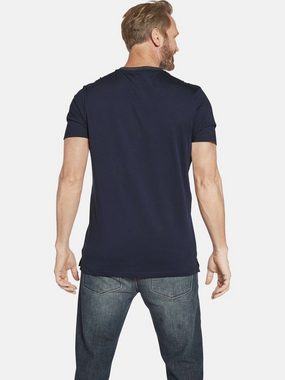 Jan Vanderstorm T-Shirt FEMKE mit meliertem Kragenbündchen