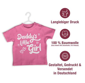 Shirtracer T-Shirt Daddy's little Girl süß weiß Geschenk Vatertag Baby