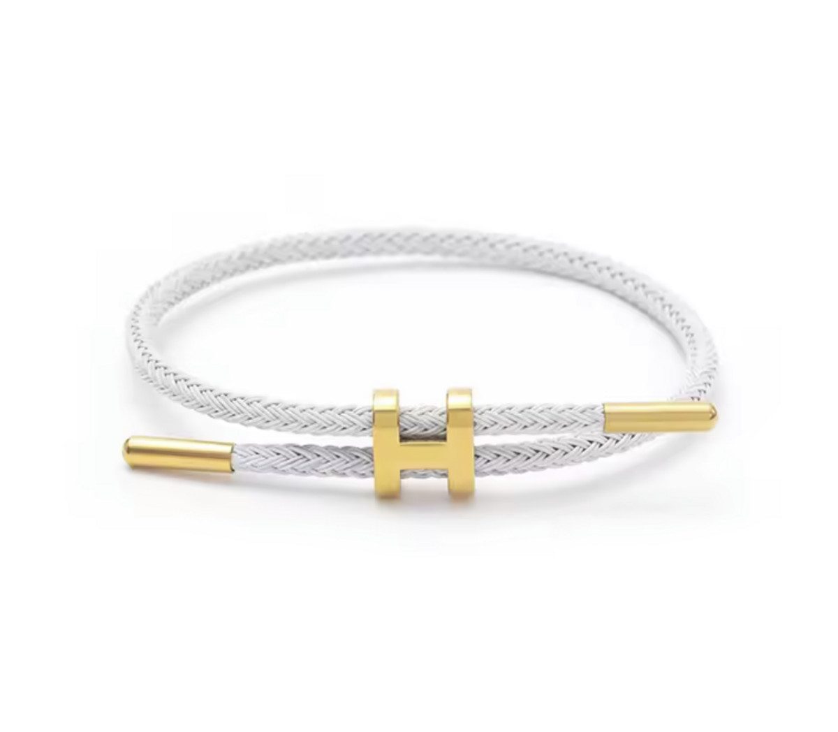Lale Collection® Armreif Eleganter Armreif H Gold Accessoire Ювелирные изделия Flexibel Armband Design, Edelstahl, Hypoallergen, Design, H, Geschenk, Zeitlos