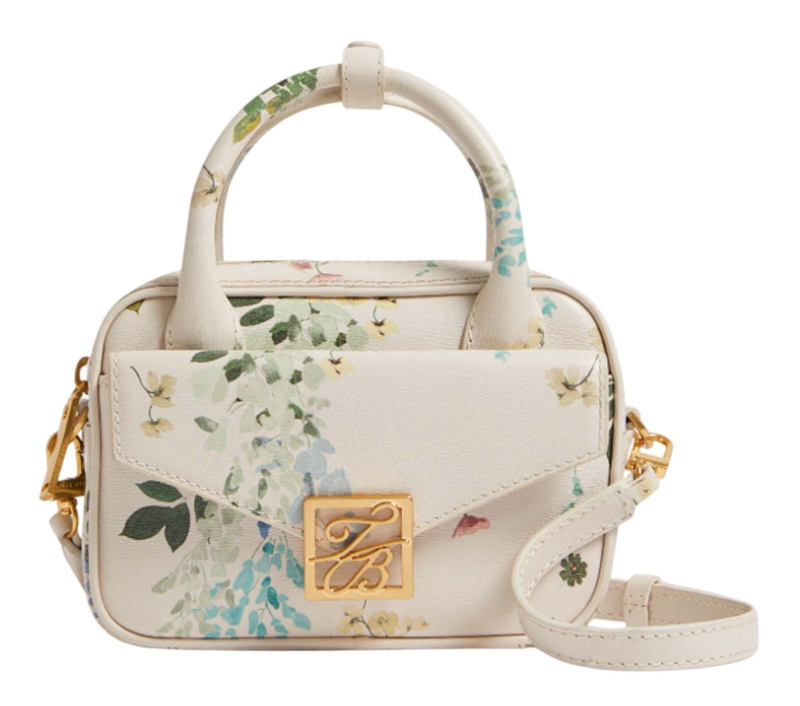 Ted Baker Handtasche Anibell Detail Floral Mini Leather Crossbody Bag, aus echtem Rindsleder