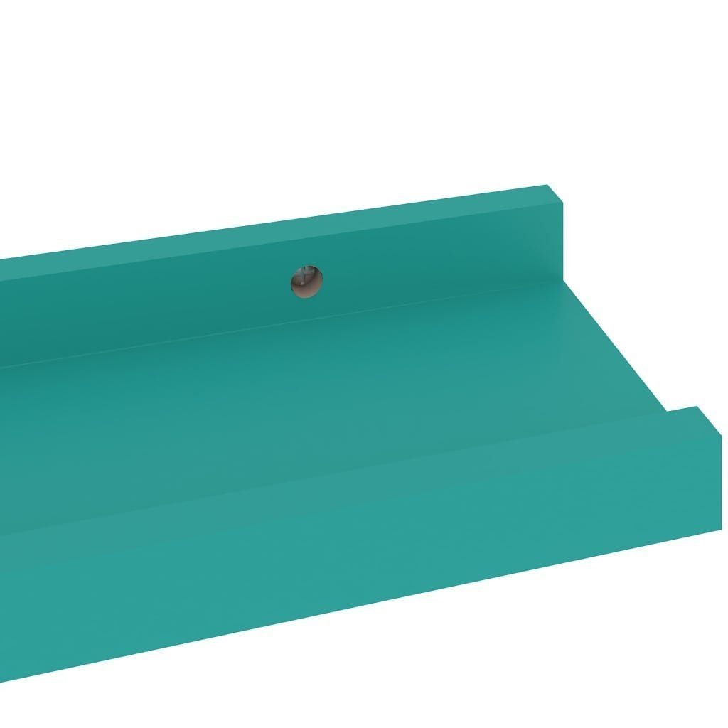 möbelando Wandboard 3009966, 2er-Set, aus MDF in Blau. Abmessungen (LxBxH) 9x40x3 cm