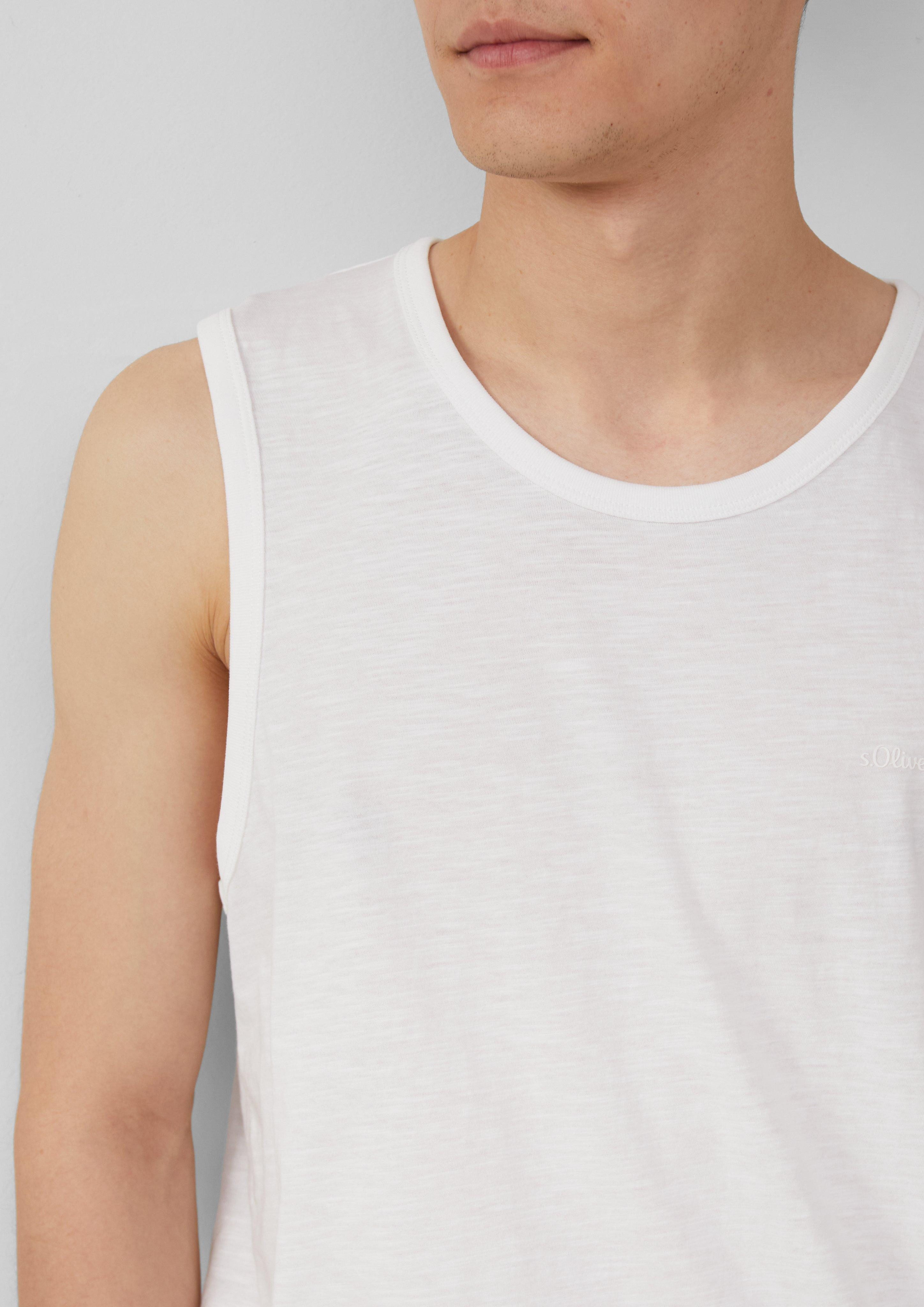 s.Oliver Shirttop Tanktop mit Flammgarnstruktur und günstig online kaufen