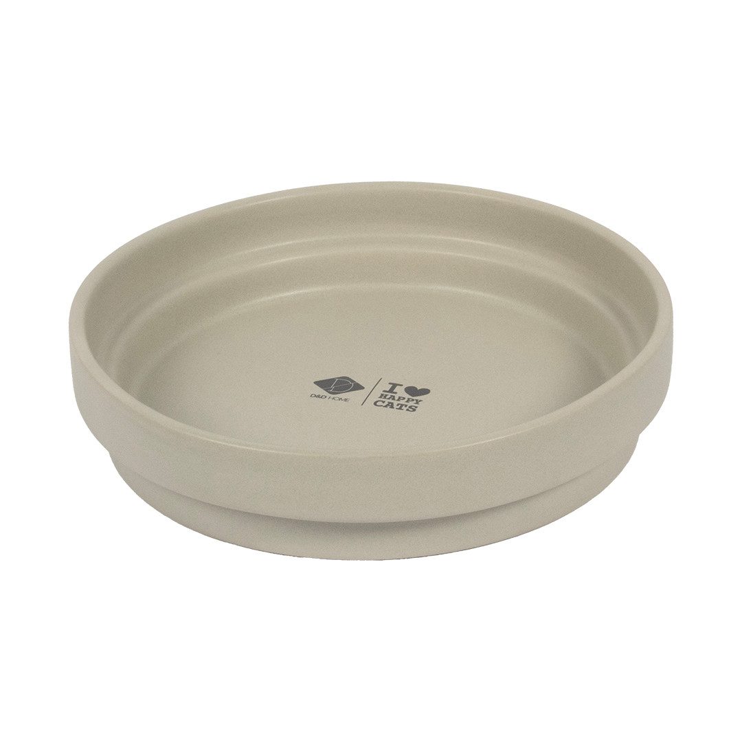 D&D Napf D&D Trinknapf ACE - beige Fassungsvermögen / Maße: 850ml - 20x20x4,5cm