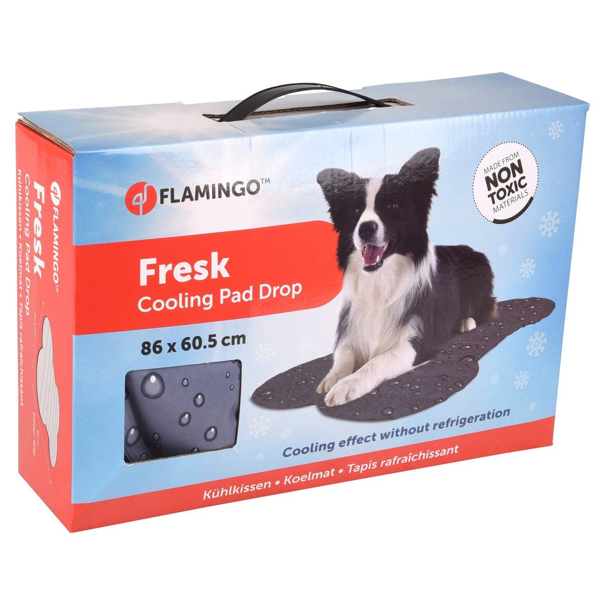 Thumbnail - Flamingo Tierdecke Kühlkissen Fresk Drop Knochen grau