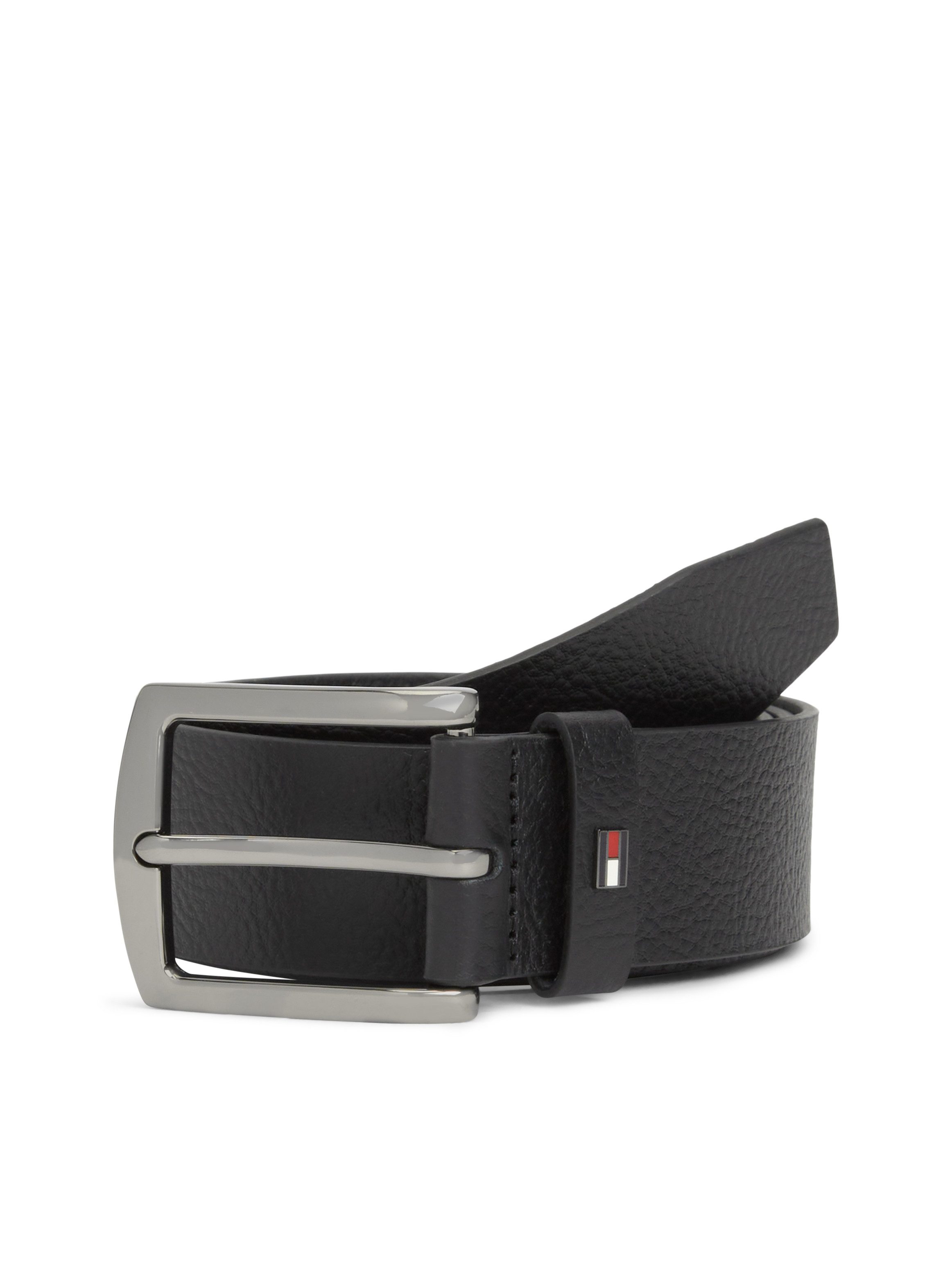 Tommy Hilfiger Ledergürtel DENTON PEBBLE 4.0 cm breit aus Narbenleder